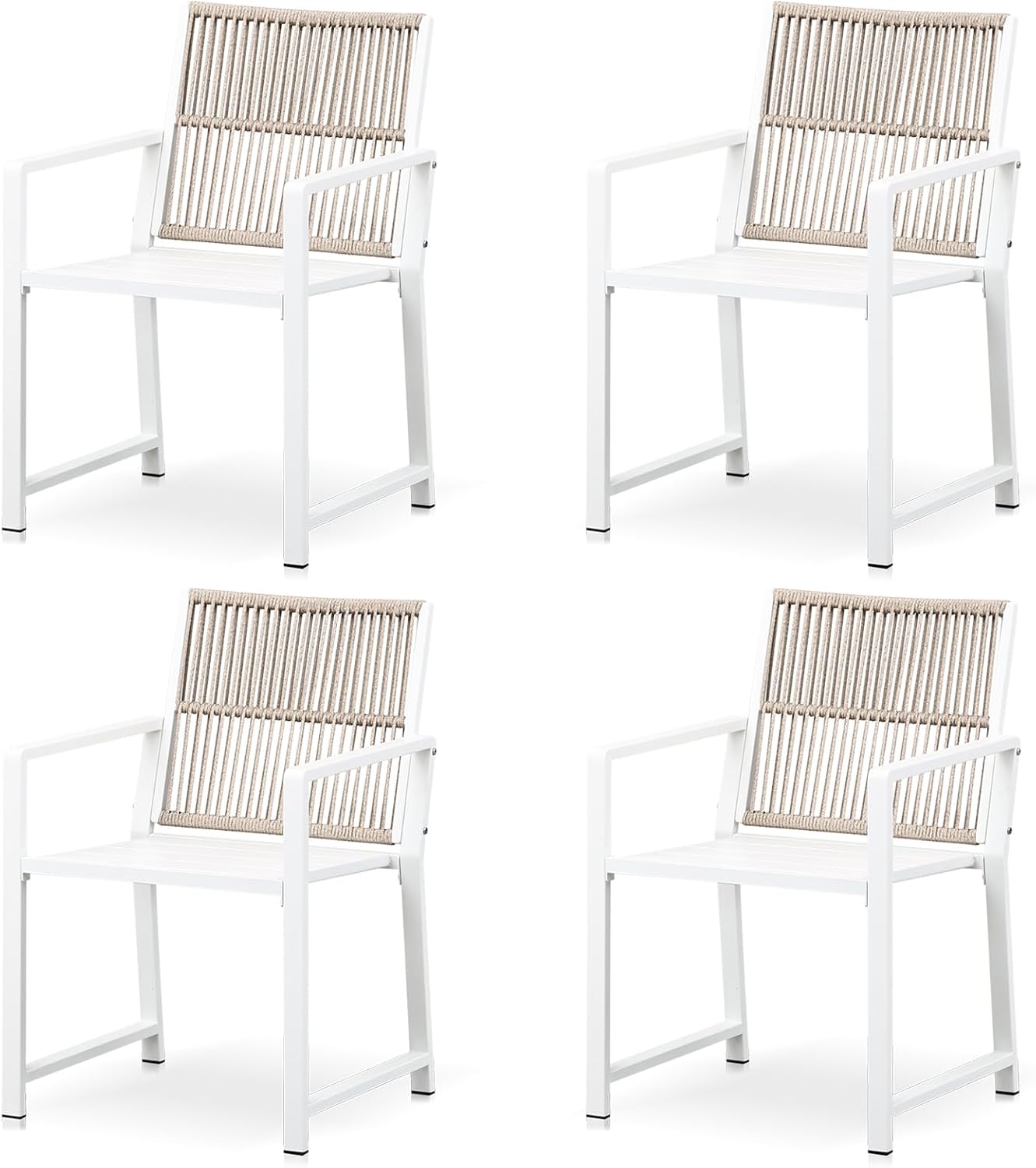 Outdoor HDPE Patio Dining Chairs ,400Lbs,Black,Set of 2 - Image 29