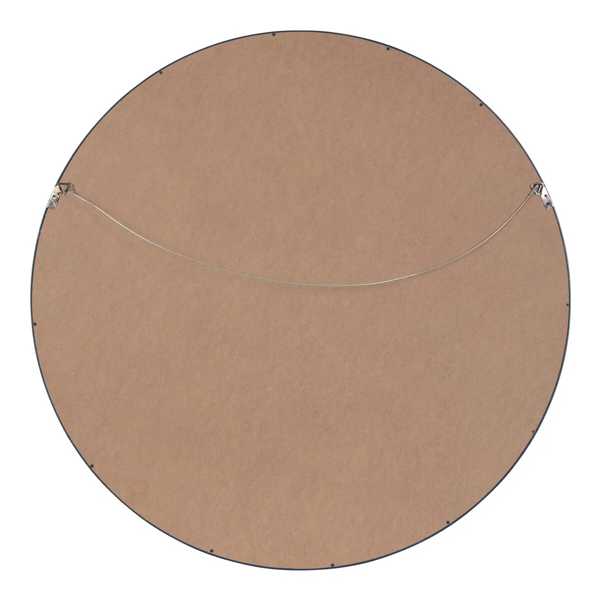 Round Wood Accent Wall Mirror, Modern Decorative Wooden Frame Mirror for Living Room, Bedroom and Entryway - Image 61