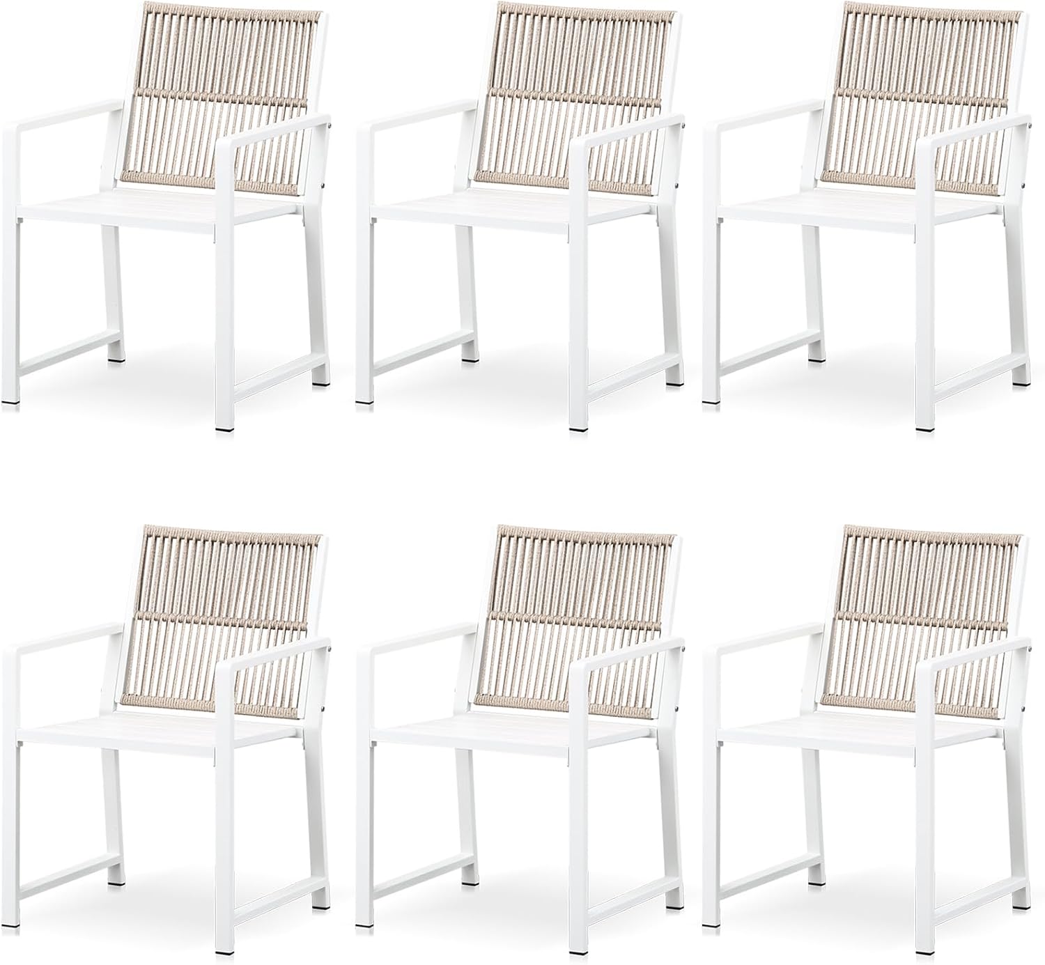 Outdoor HDPE Patio Dining Chairs ,400Lbs,Black,Set of 2 - Image 31