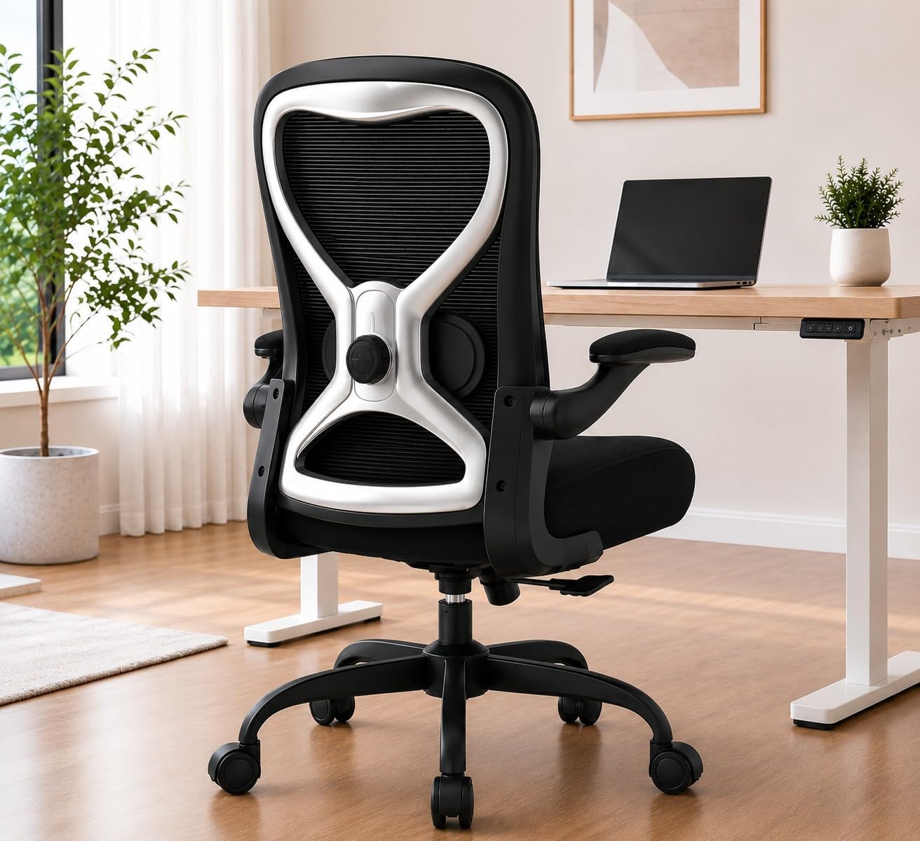 Ergonomic Home Office Chair, 4-Way Lumbar, Thick Cushion, 330LBS - Image 6