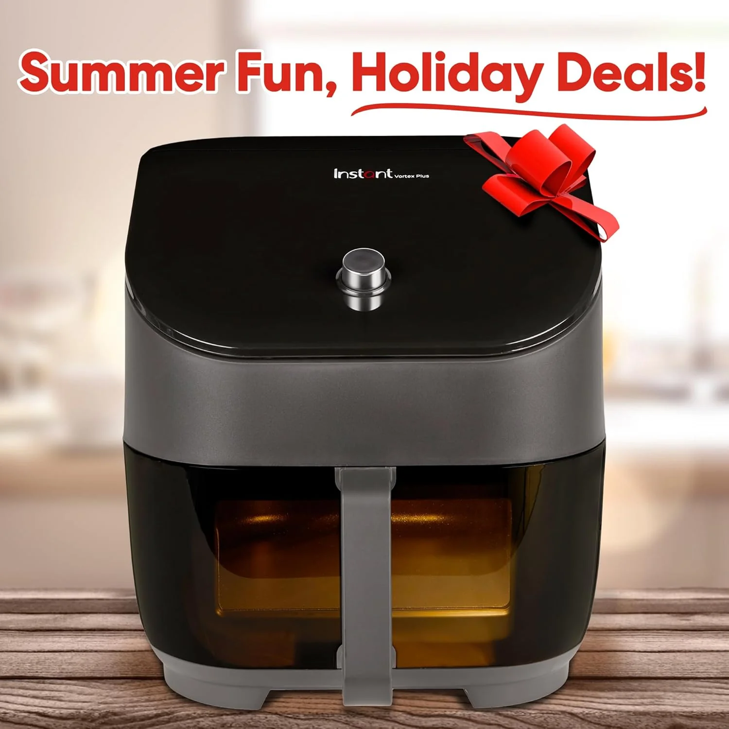 6QT Air Fryer, Clear Windows, Custom Program Options, 6-in-1 Functions, Crisps, Broils, Roasts, Dehydrates, Bakes, Reheats, from the, Black - Image 2