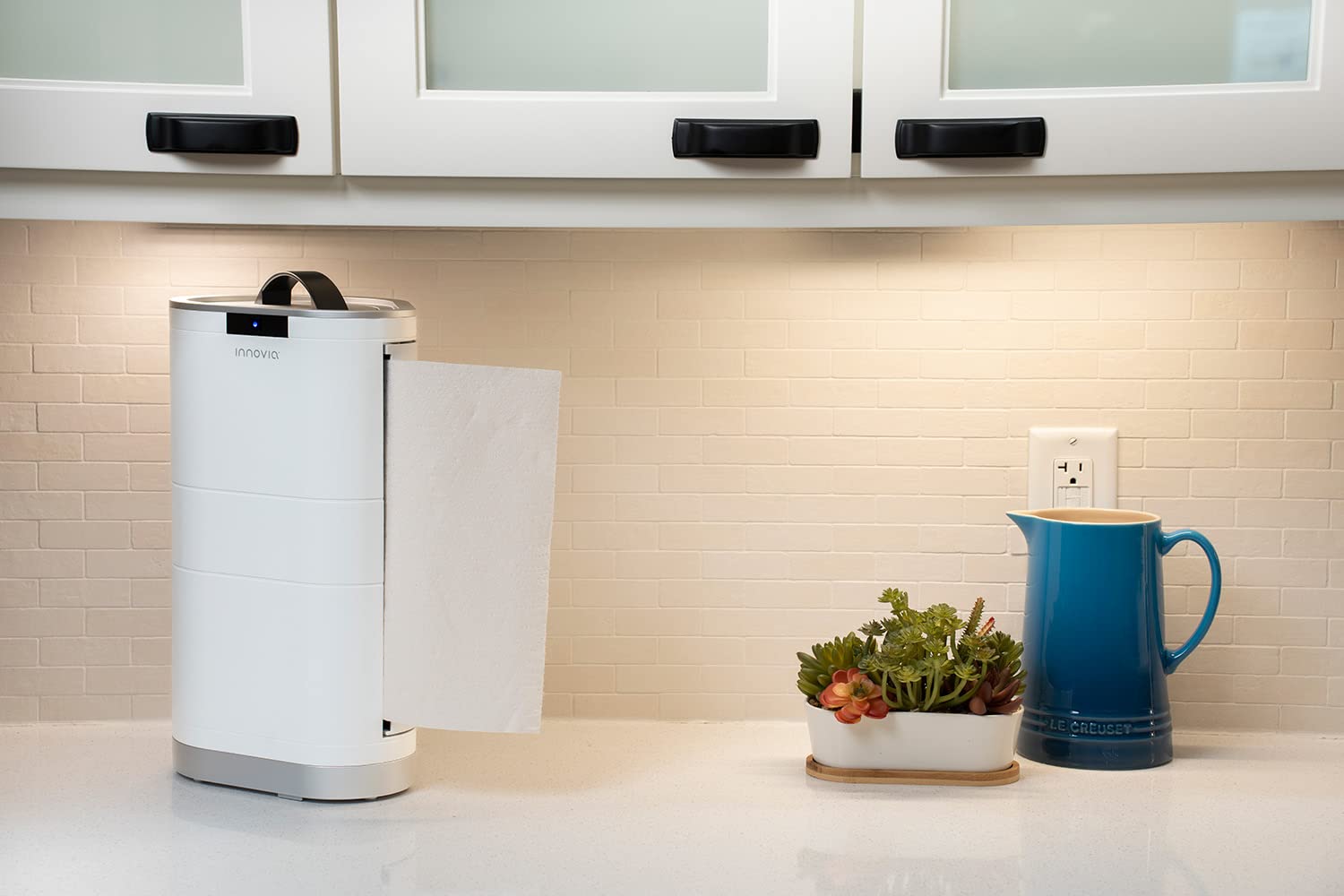 Countertop Touchless Paper Towel Dispenser in White - Image 2