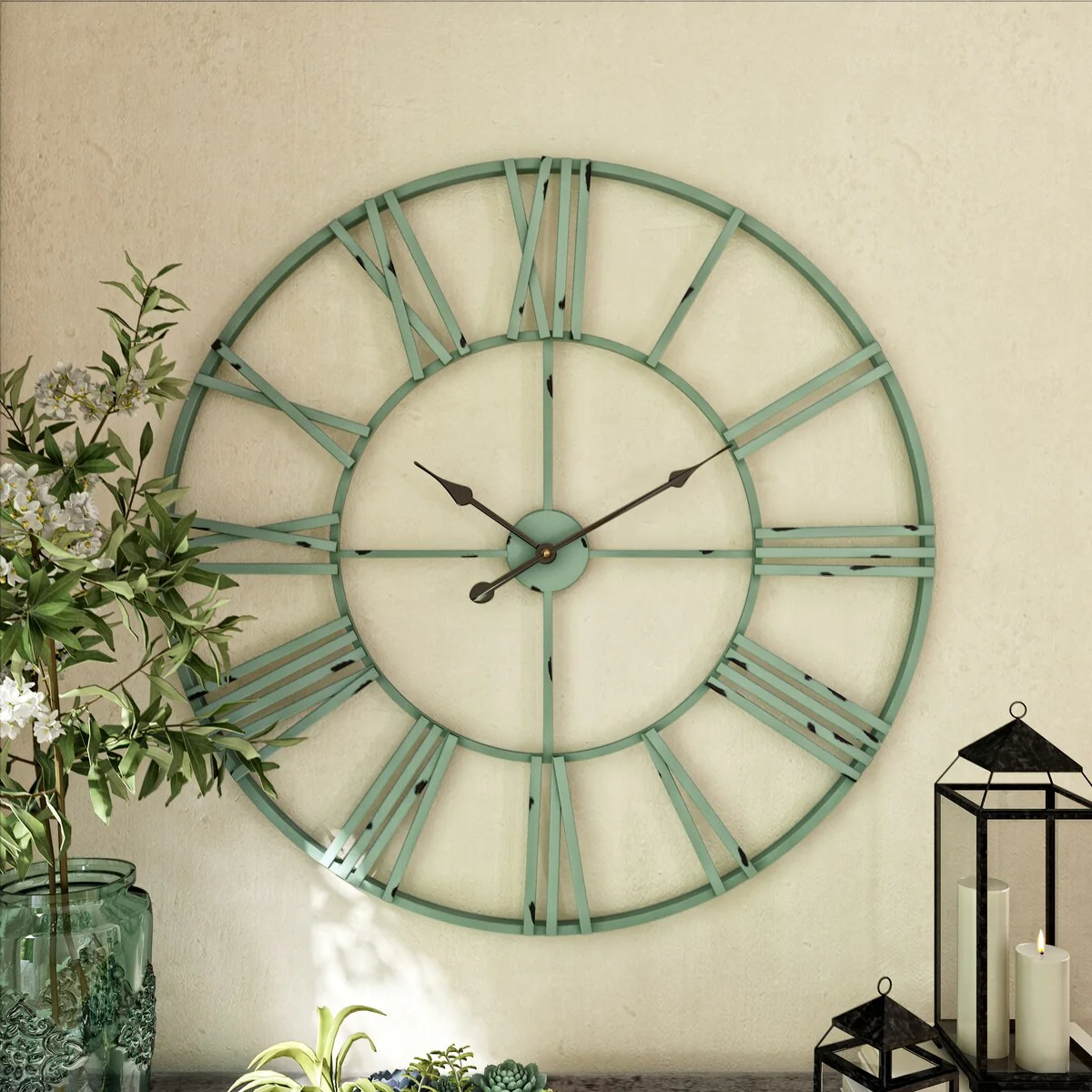 Modern Round Metal Wall Clock, Decorative Circular Hanging Clock for Living Room, Bedroom and Office - Image 15