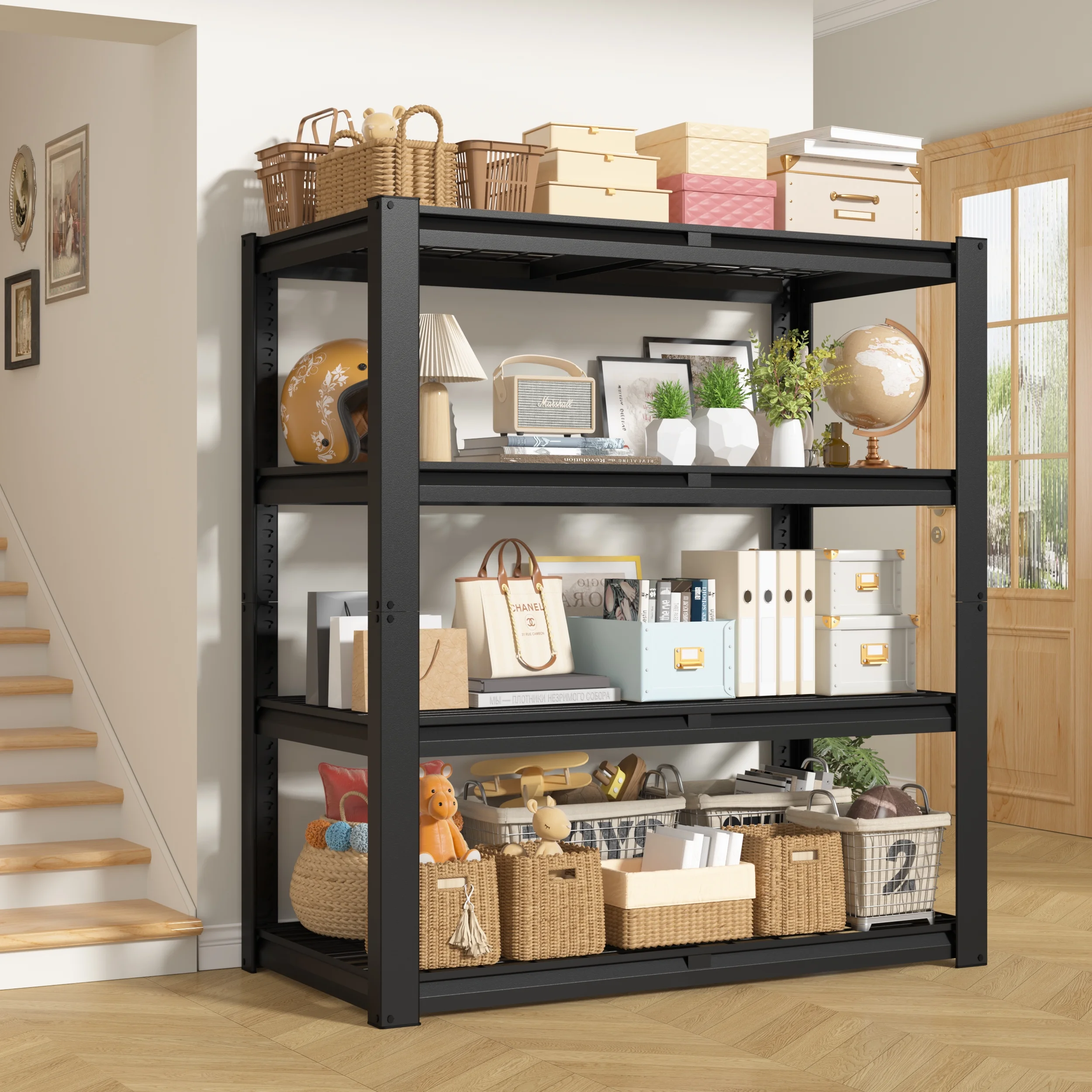 TrumanPick Storage Shelves 2200LBS Metal Wire Shelving Units Garage Storage Rack 40"W x 20"D x 59"H Heavy Duty Adjustable Industrial Shelving - Image 6