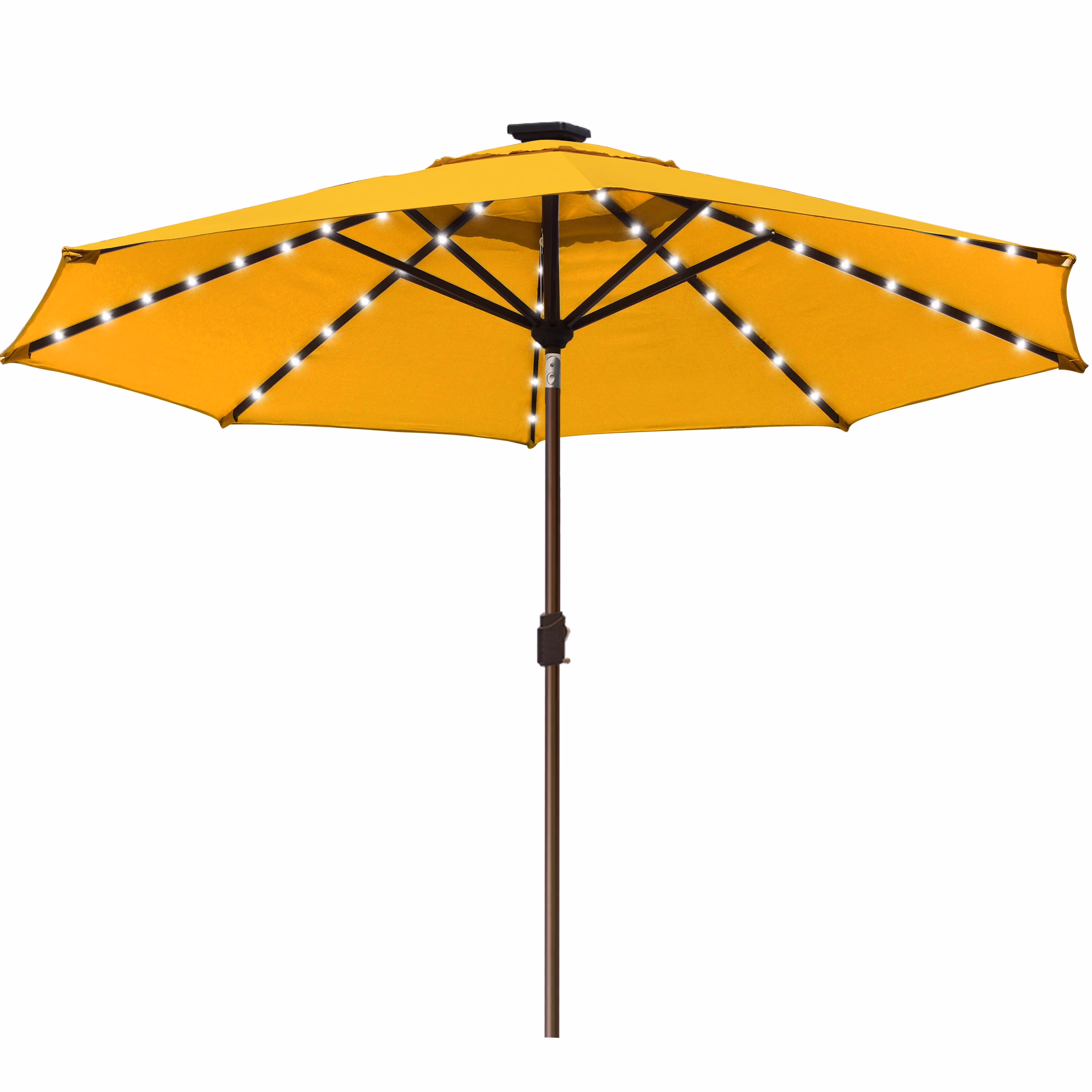 EliteShade Sunbrella Solar Umbrellas 9ft Market Umbrella with 80 LED Lights Patio Umbrellas Outdoor Table Umbrella with Ventilation and 5 Years Non-Fading Top,Ruby - Image 12