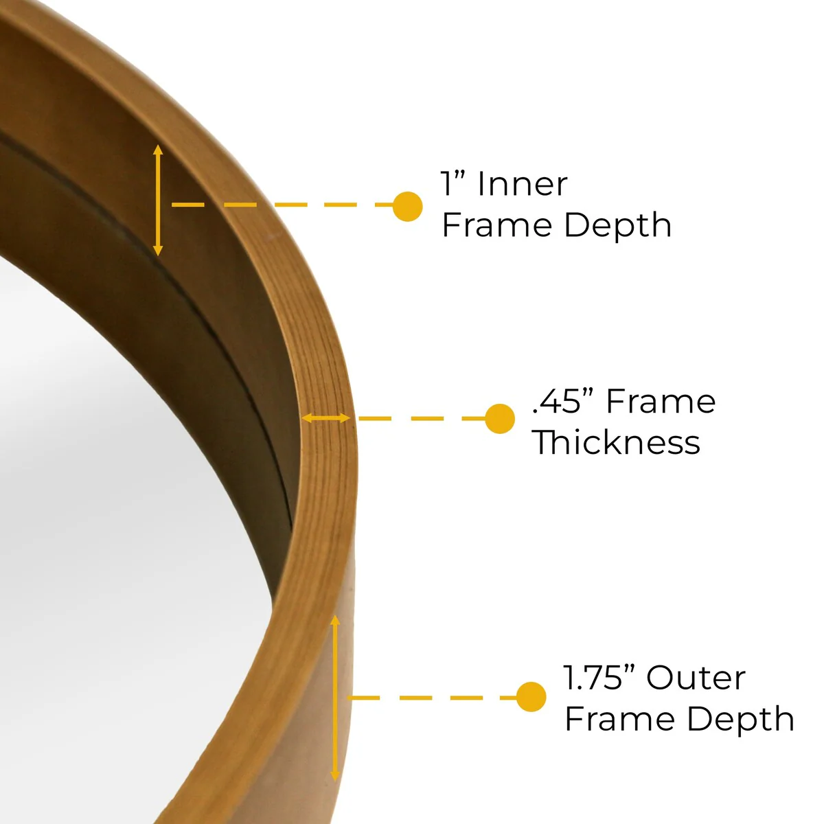 Classic Farmhouse Round Wall Mirror, Wooden Frame Decorative Accent Mirror for Living Room, Bedroom and Entryway - Image 30
