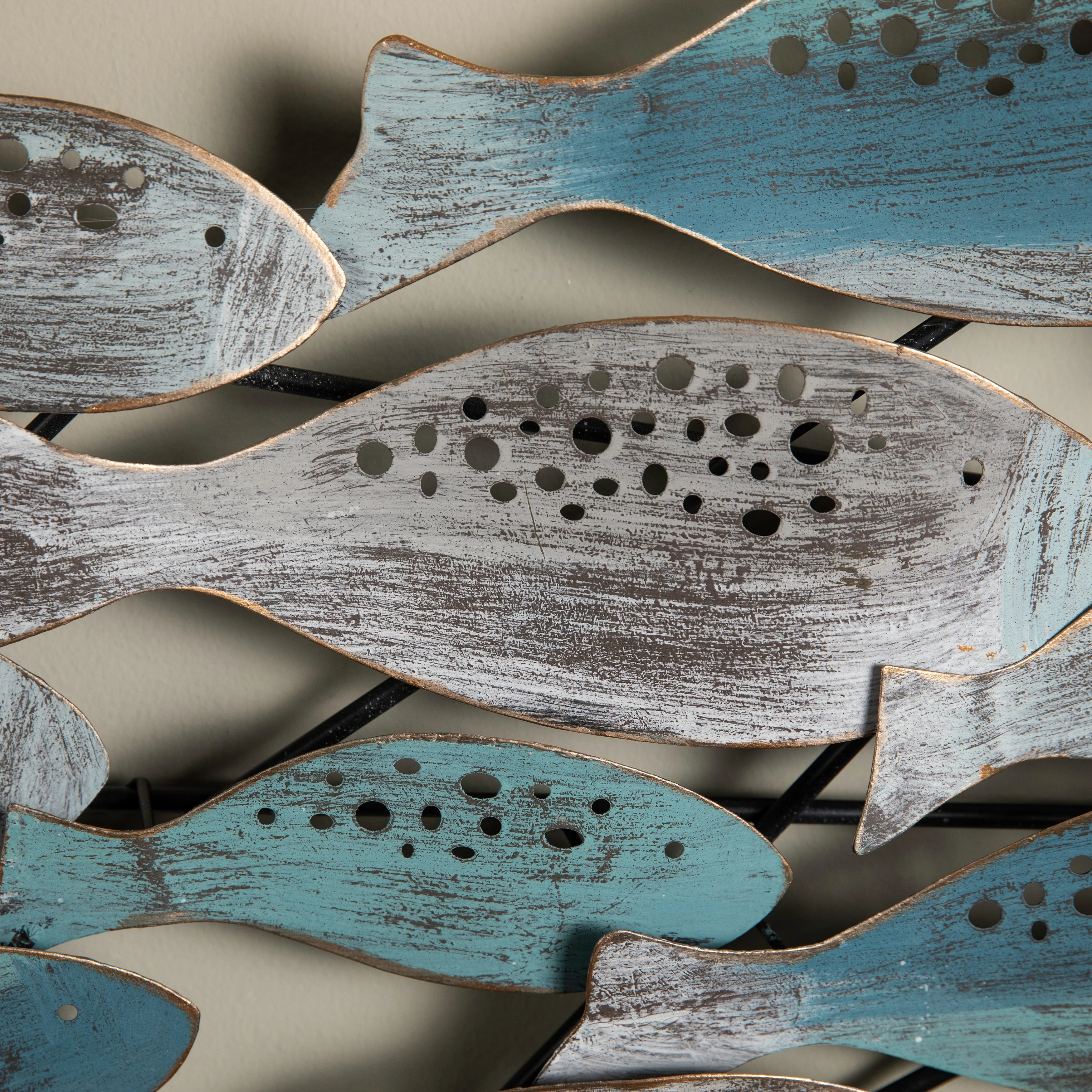Modern Coastal Metal Wall Art, Decorative Fish Wall Sculpture for Living Room, Bedroom and Home Decoration - Image 6