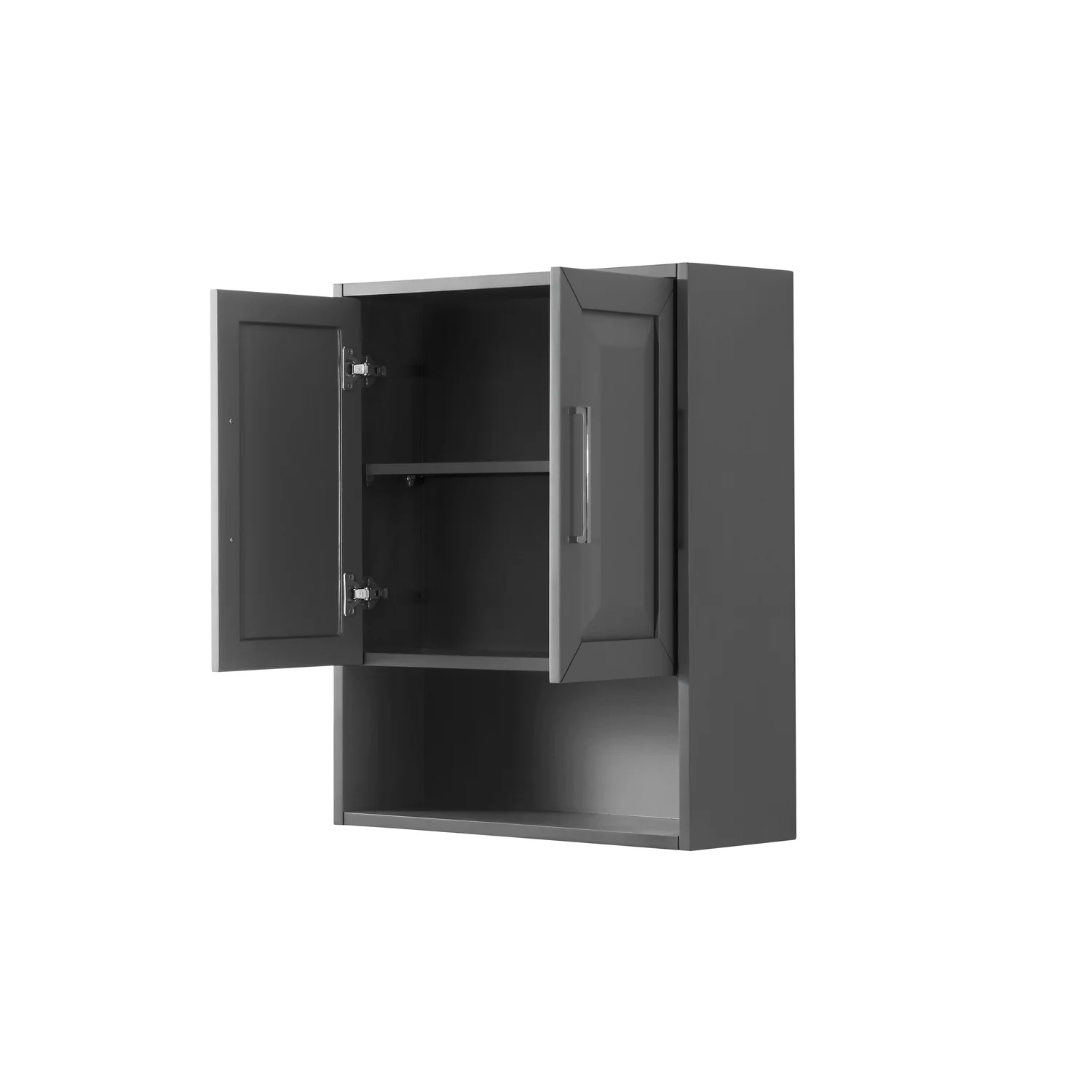 Wyndham Collection Daria Over-the-Toilet Bathroom Wall-Mounted Storage Cabinet in Dark Espresso with Matte Black Trim - Image 27