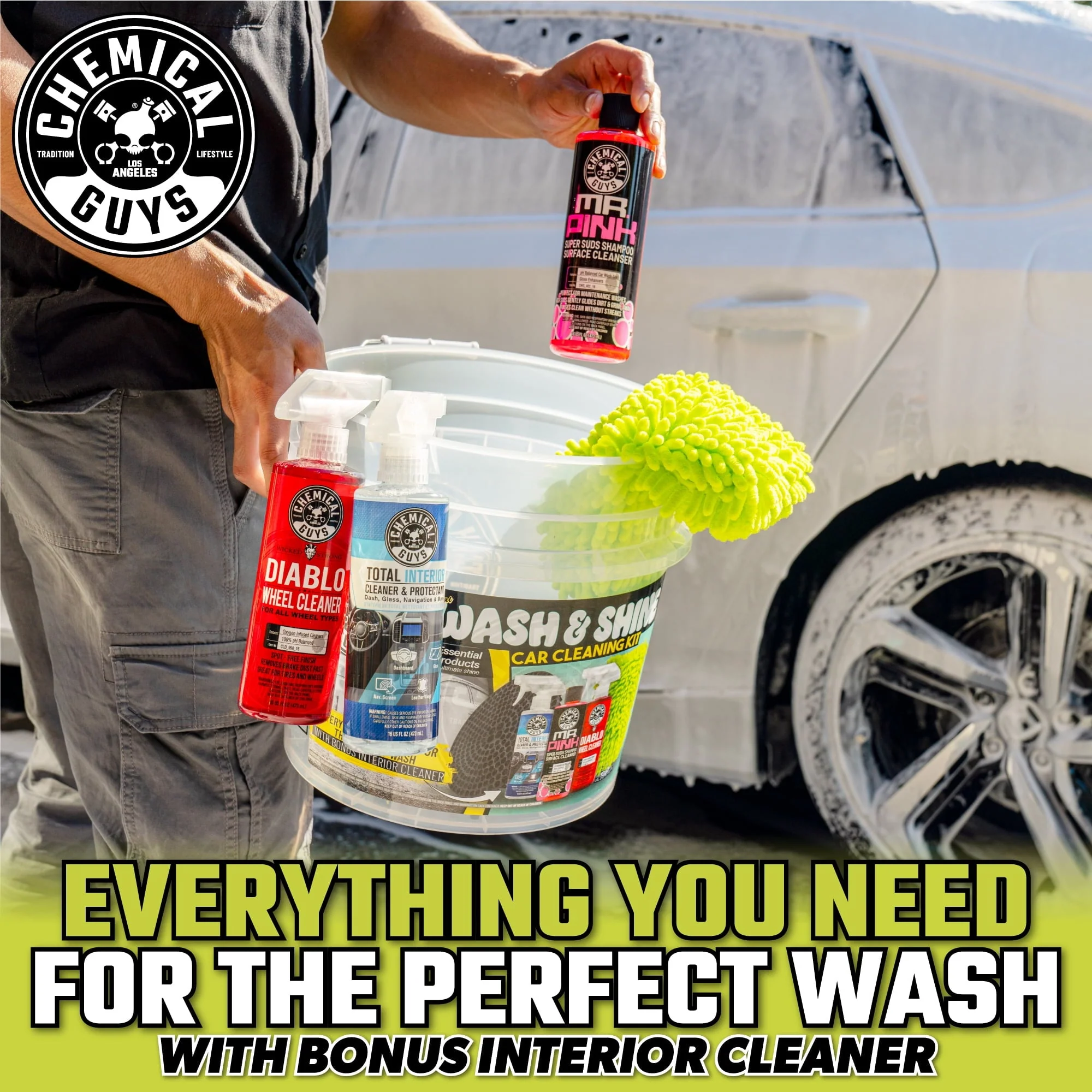 Chemical Guys Professional Wash & Shine Car Cleaning Kit (7 Essential Products) - Image 3