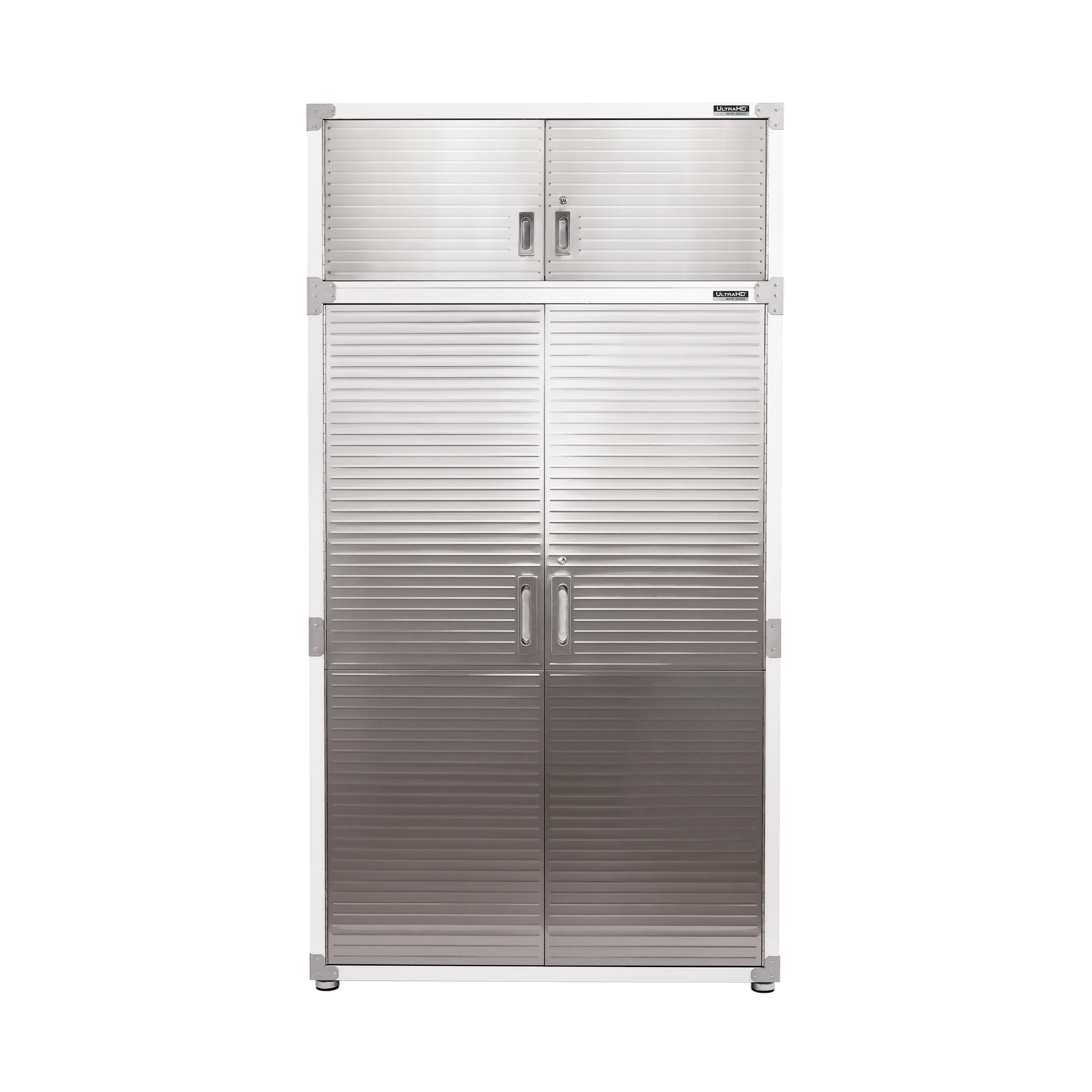 Seville Classics UltraHD Mega 2-Door Lockable Stacker Storage Cabinet, 48" W X 24" D X 18.5" H, Graphite - Image 20