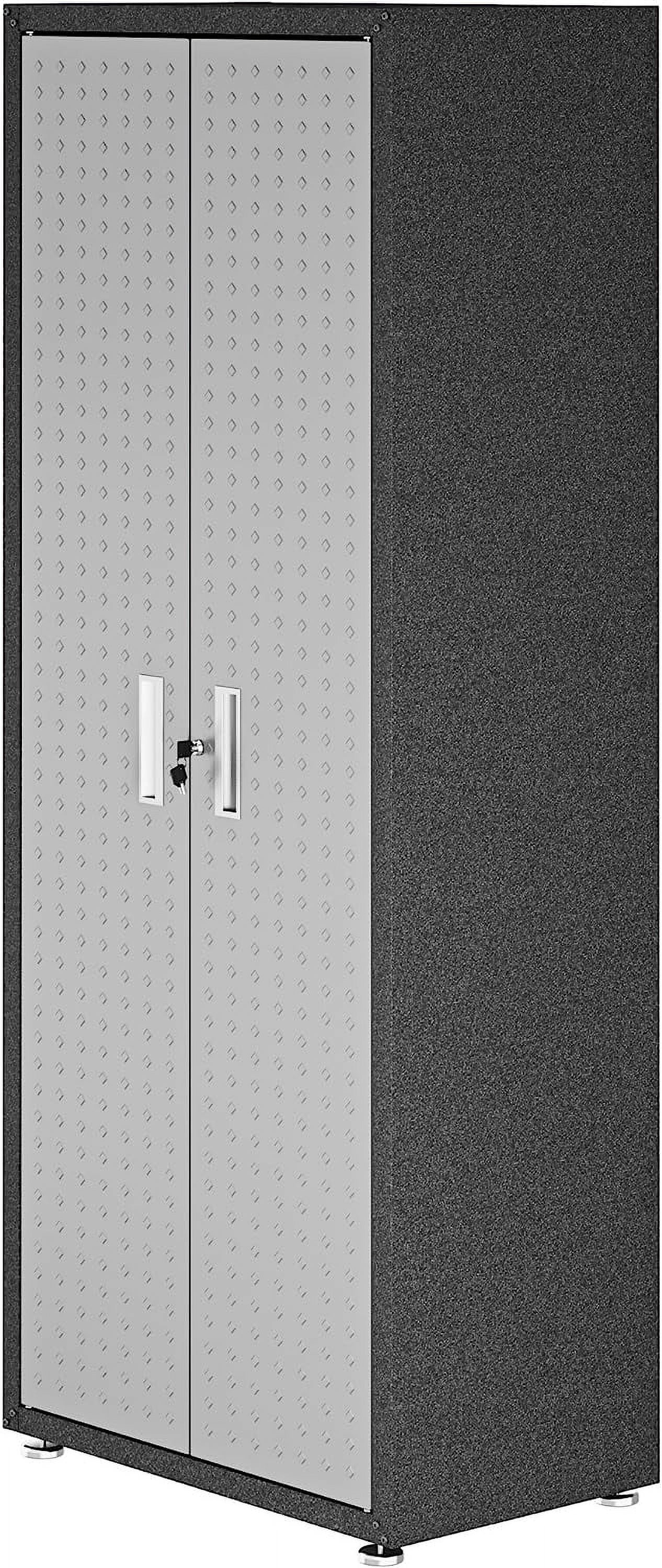 Manhattan Comfort Fortress Standing Cabinet Storage, Black/Gray - Image 6