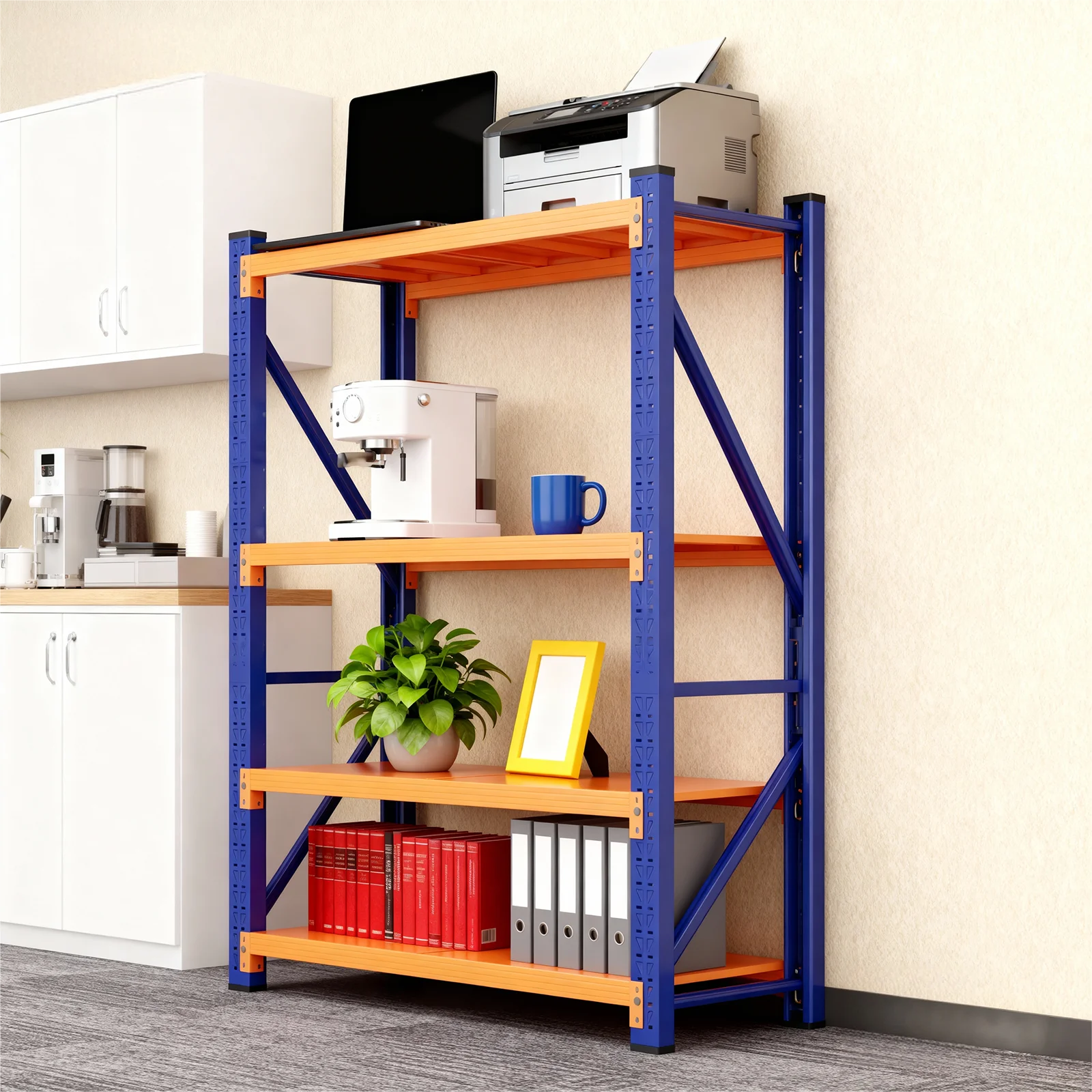 MaxShelv 79" H Garage Shelving 2500lbs, 4 Tier Metal Storage Shelves Adjustable Shelving Unit and Storage for Garage,Basement,59" W x 20" D x 79" H - Image 13