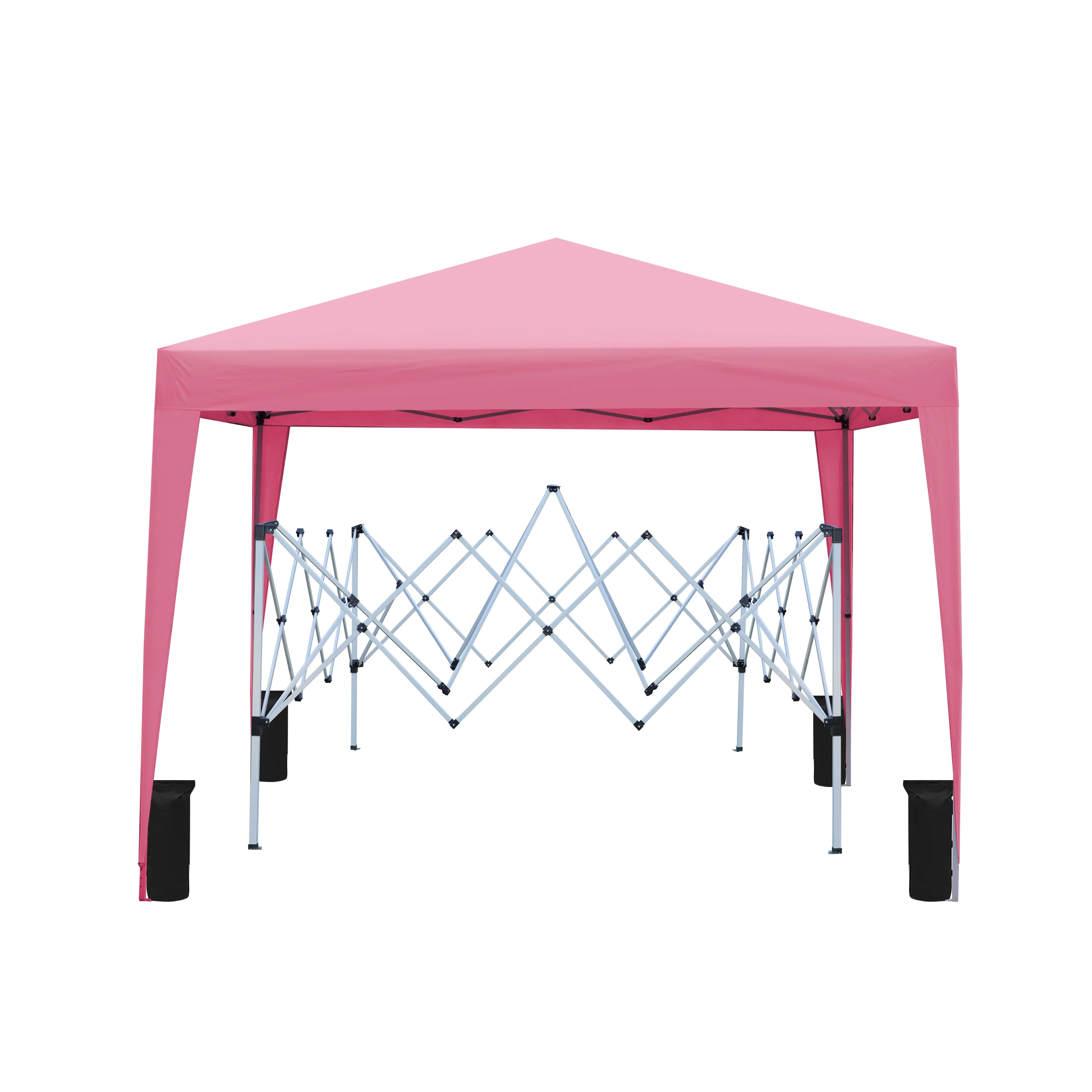 IVV 10x10FT Pop Up Canopy Tent, Outdoor Instant Slant Legs Gazebo Shelter with Carrying Bag, Portable for Patio Deck Garden and Beach - Blue - Image 22