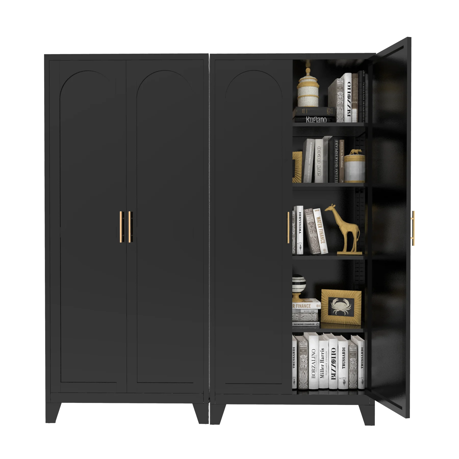 71 Inch Metal Storage Cabinet with 2 Doors and 5 Adjustable Shelves, Lockable File Cabinet for Organizing Garage, Pantry, Basement, Laundry Room or Mudroom, White - Image 15