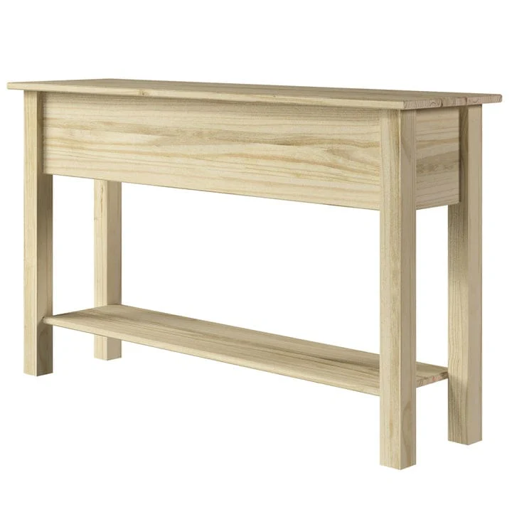 Wood Console Table with 3 Drawers, Entryway Hallway Storage and Display Table for Home - Image 26