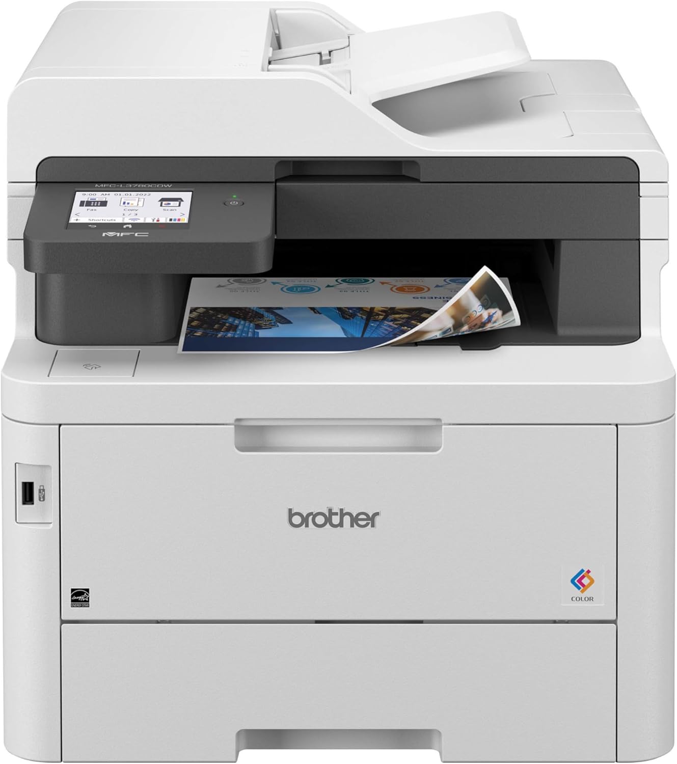 All-In-One Wireless Color Printer with Fast Printing, Scanning, Copying and Faxing - Image 3
