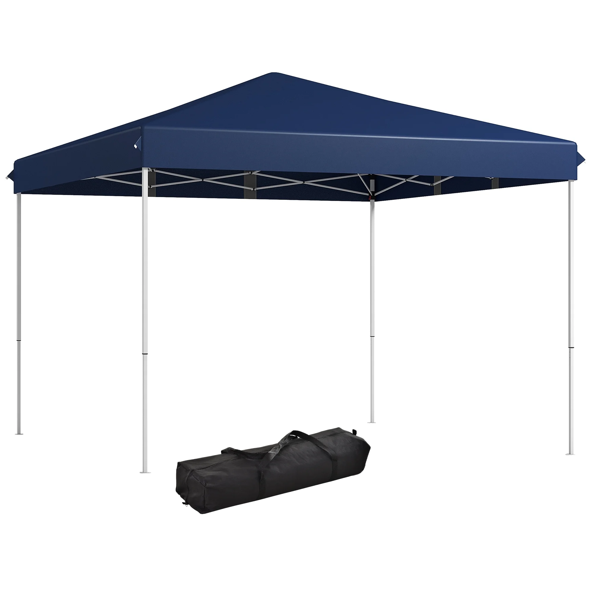 Outsunny 13' x 13' Pop Up Canopy Tent, Instant Sun Shelter, Tents for Parties, Height Adjustable for Outdoor, Garden, Patio, Parties, White - Image 29