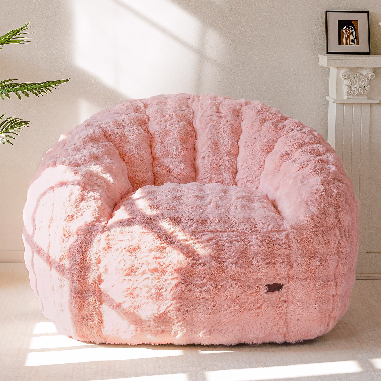 Giant Bean Bag Chair for Adults, Oversized Shell Shape Bean Bag - Image 4