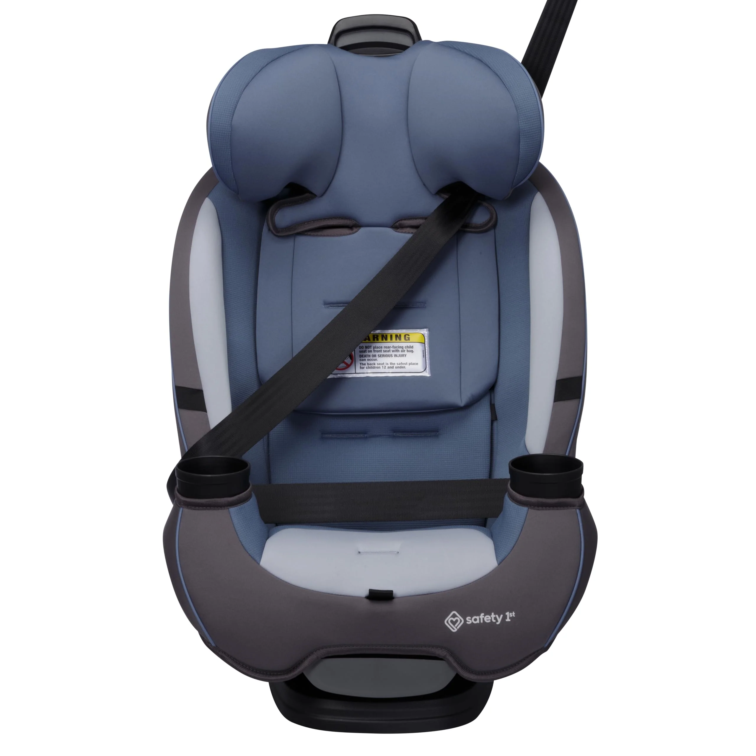3-in-1 Slim Convertible Car Seat, All-in-One Infant Toddler Booster Seat, Rear & Forward Facing Child Safety Seat, Blue - Image 18