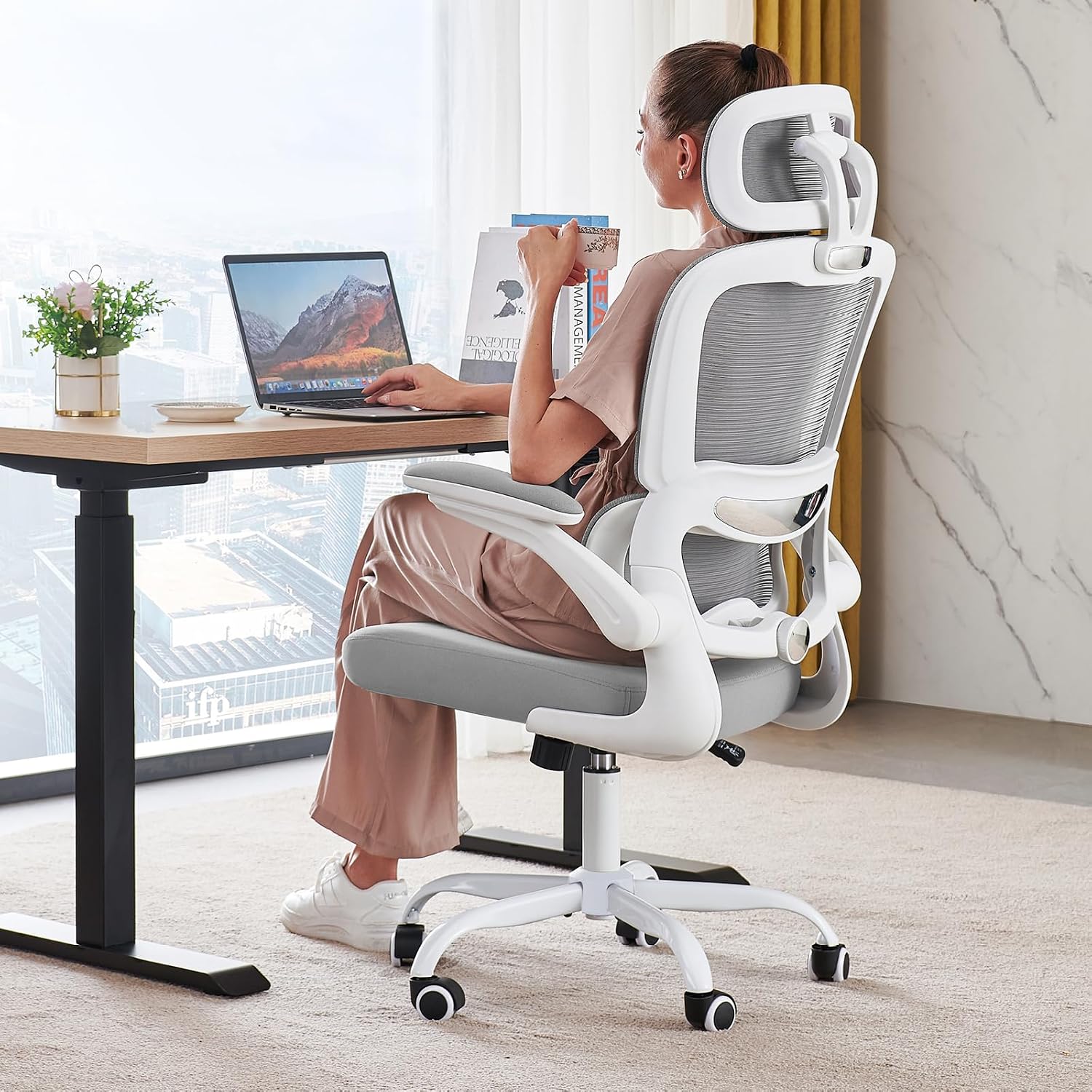 Office Chair Ergonomic Desk Chair - Gaming Chair with Lumbar Support - Image 38