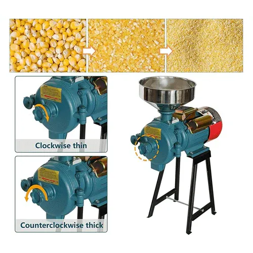 3000W Commercial Electric Corn Wheat Grain Mill Grinder - Image 4