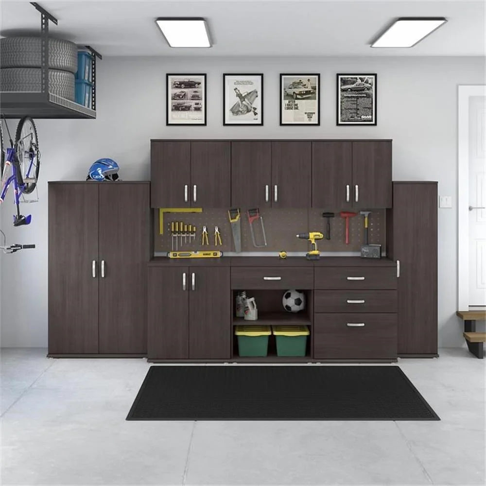 Pemberly Row Garage Storage Cabinet with Doors in White - Engineered Wood - Image 14