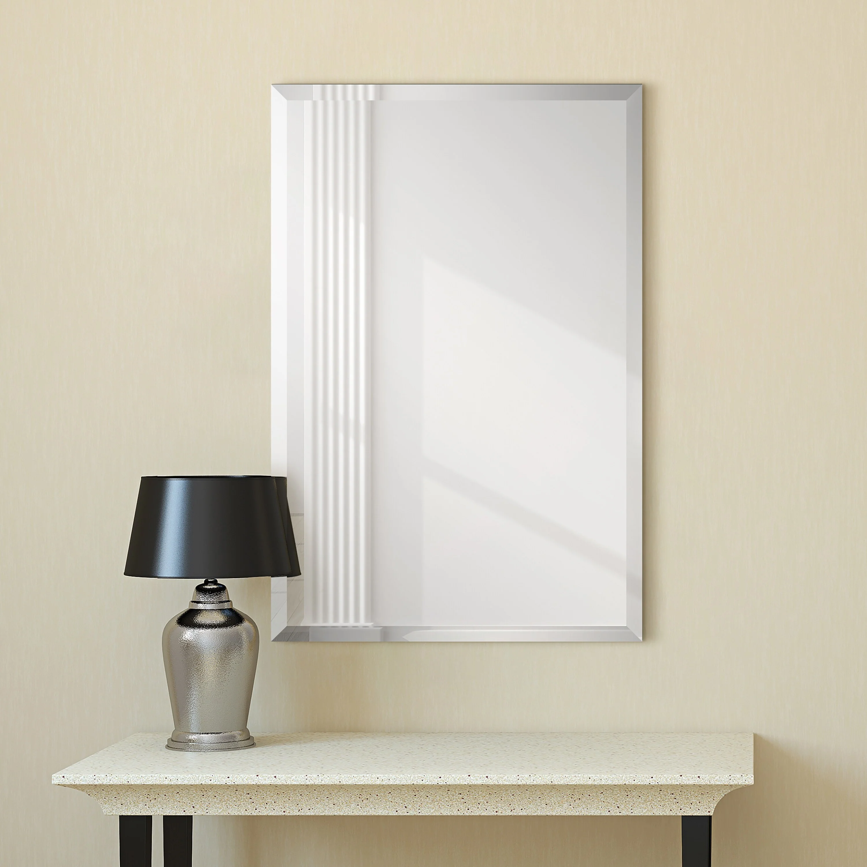 Frameless Beveled Prism Wall Mirror, Clear Square or Rectangular Decorative Mirror for Bathroom, Bedroom and Home Decor - Image 15