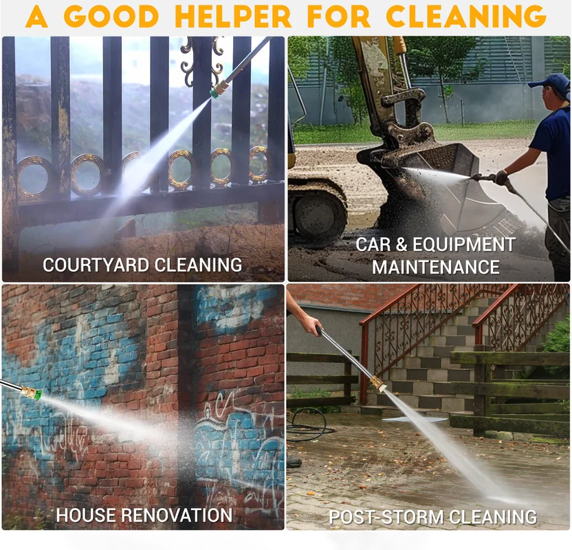 Efurden Gas Pressure Washer, 3500 PSI and 2.3Max GPM Power Washer with 4 Quick Connect Nozzles, 25 Ft Hose for Cleaning Floors, Cars, Patios - Image 6