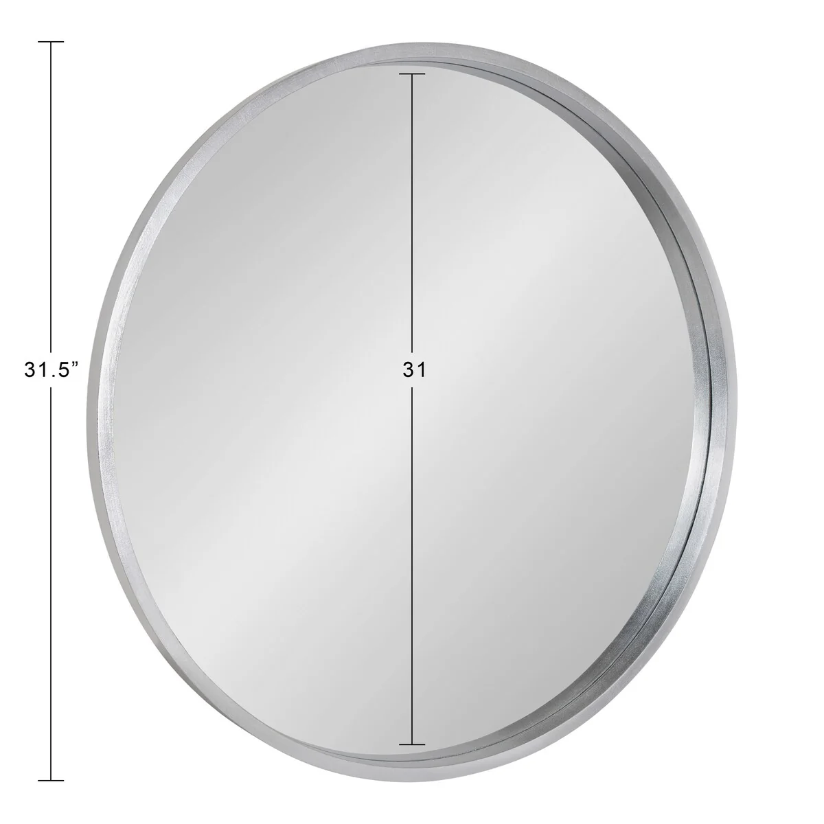 Round Wood Accent Wall Mirror, Modern Decorative Wooden Frame Mirror for Living Room, Bedroom and Entryway - Image 52
