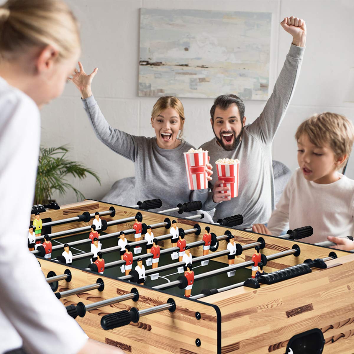 48-Inch Foosball Table, Easy-Assembly Soccer Game Table - Image 3
