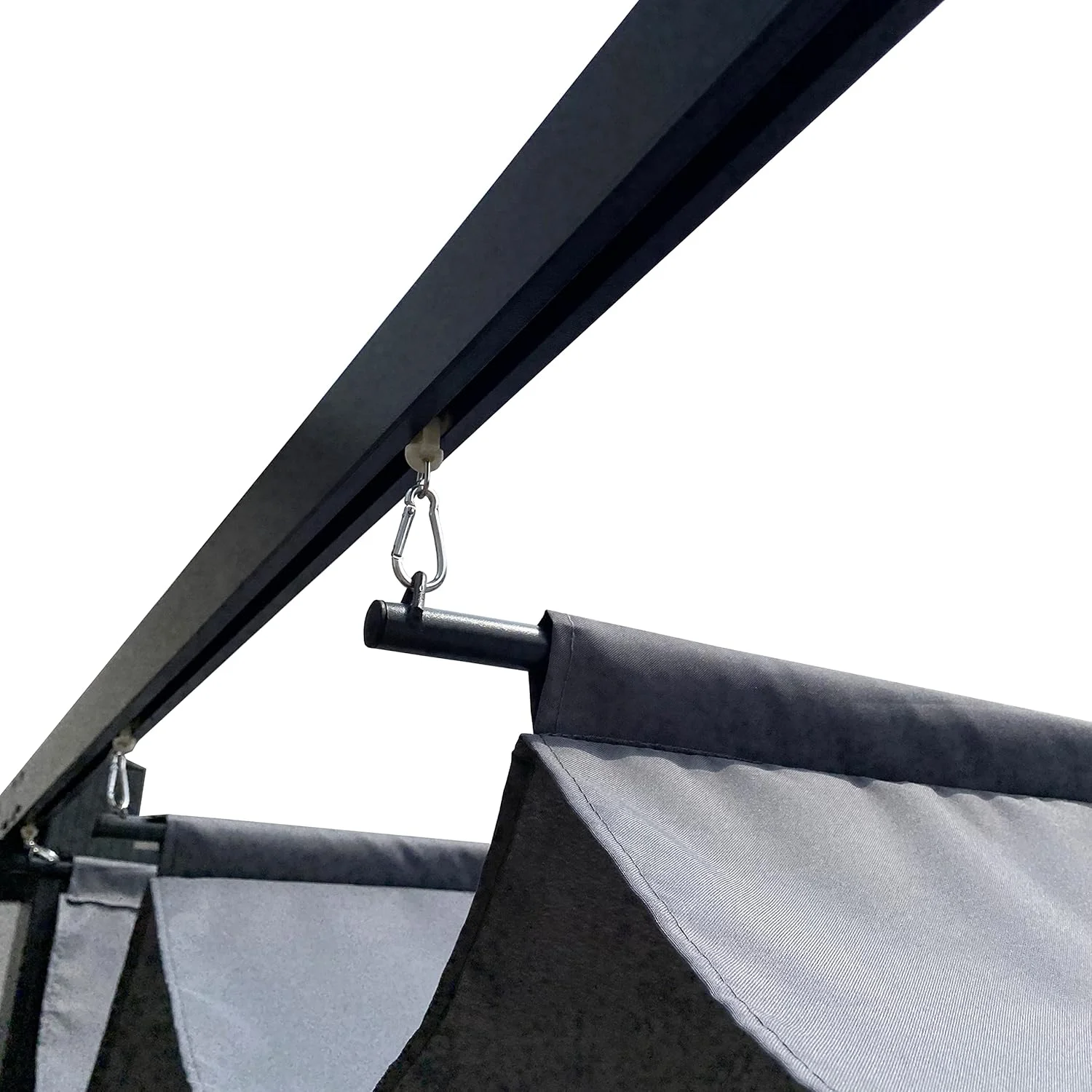 Outdoor Patio Pergola Replacement Canopy Top Cover Gazebo Replacement Shade Cover (Gray-for 13x10 Ft Pergola Frame) - Image 7