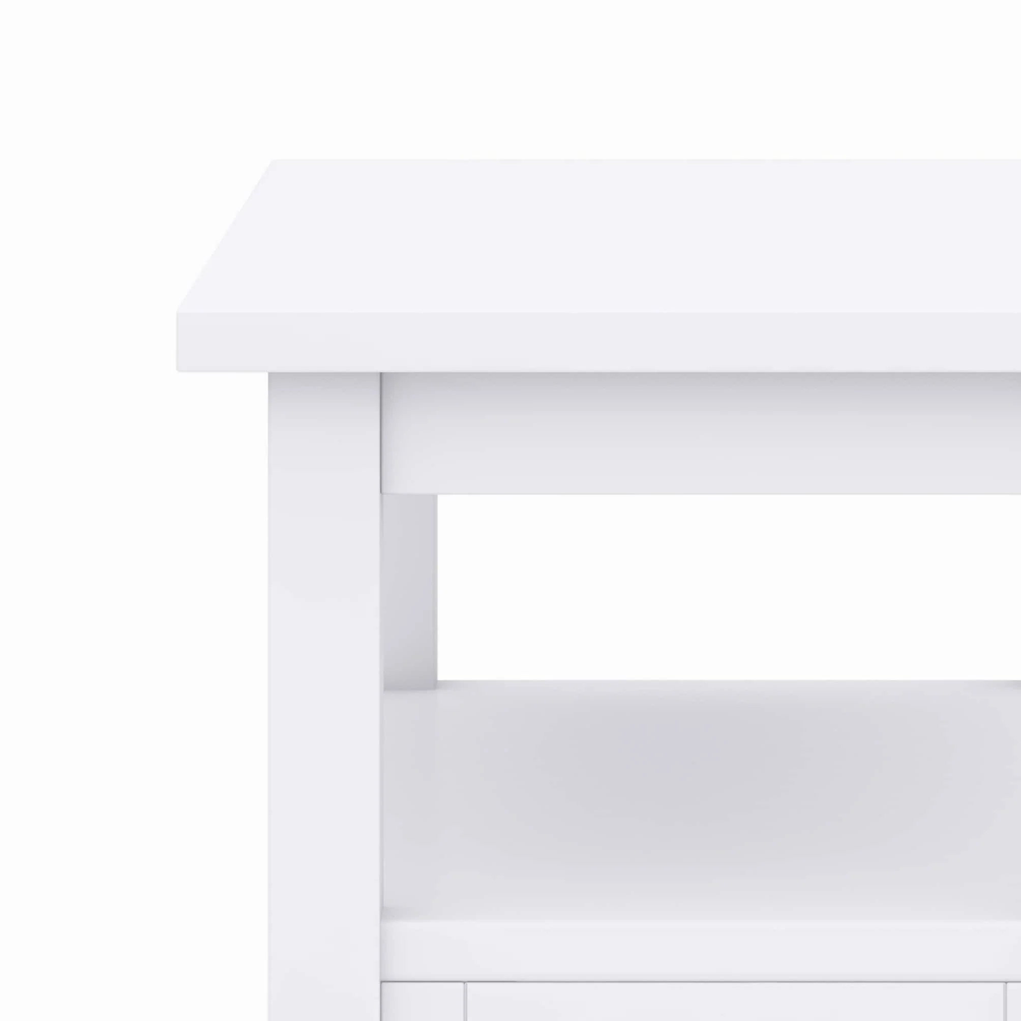 14" Wide Solid Wood Narrow Side Table, Rectangle Transitional Style Accent Table - Image 19
