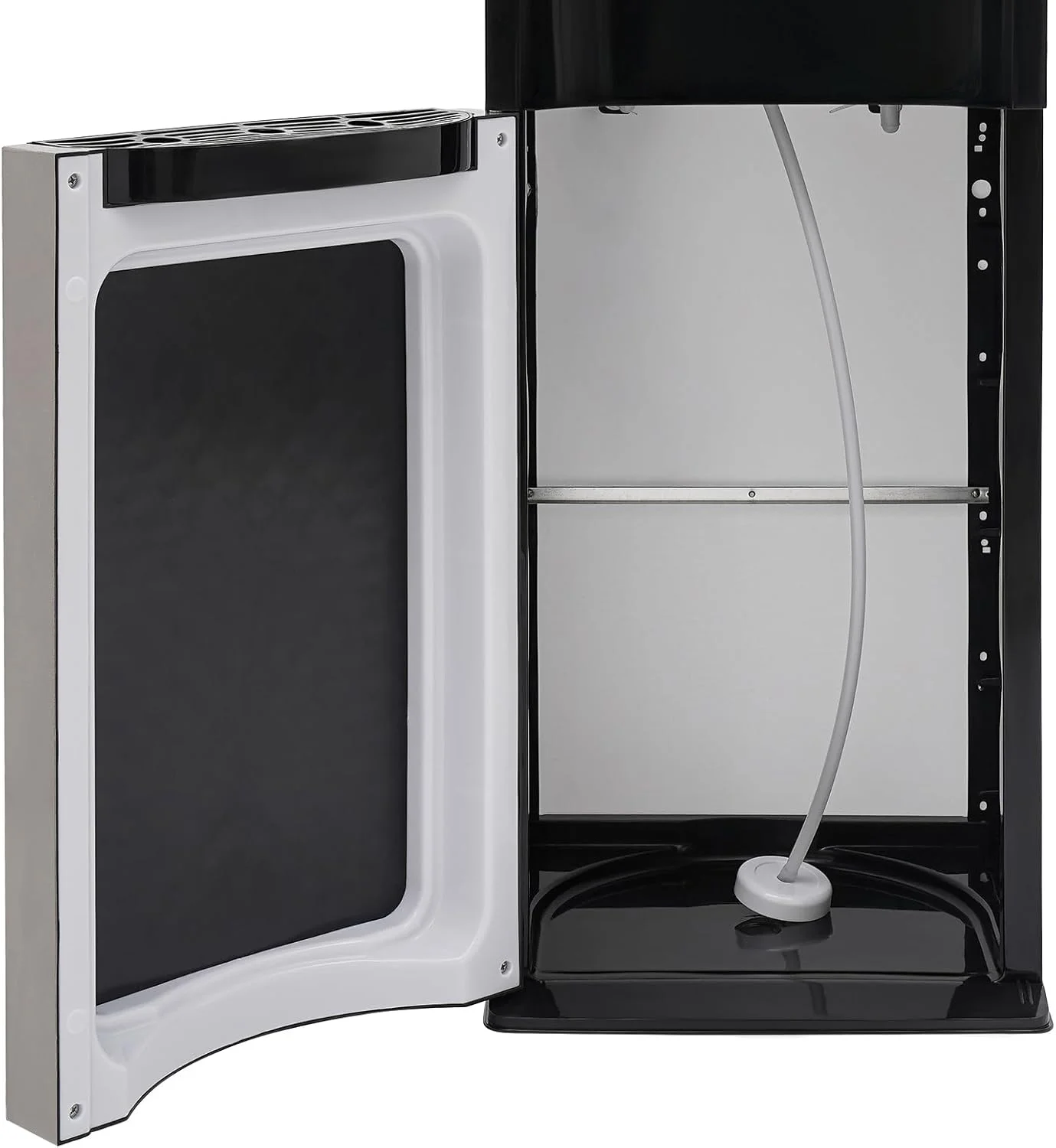 Bottom Loading Water Cooler Dispenser, Storage Cabinet Drinking Fountain Hot & Cold Standing Water Dispenser with Anti-Scalding Design Safety Lock for Home Office (Silver Grey) - Image 11