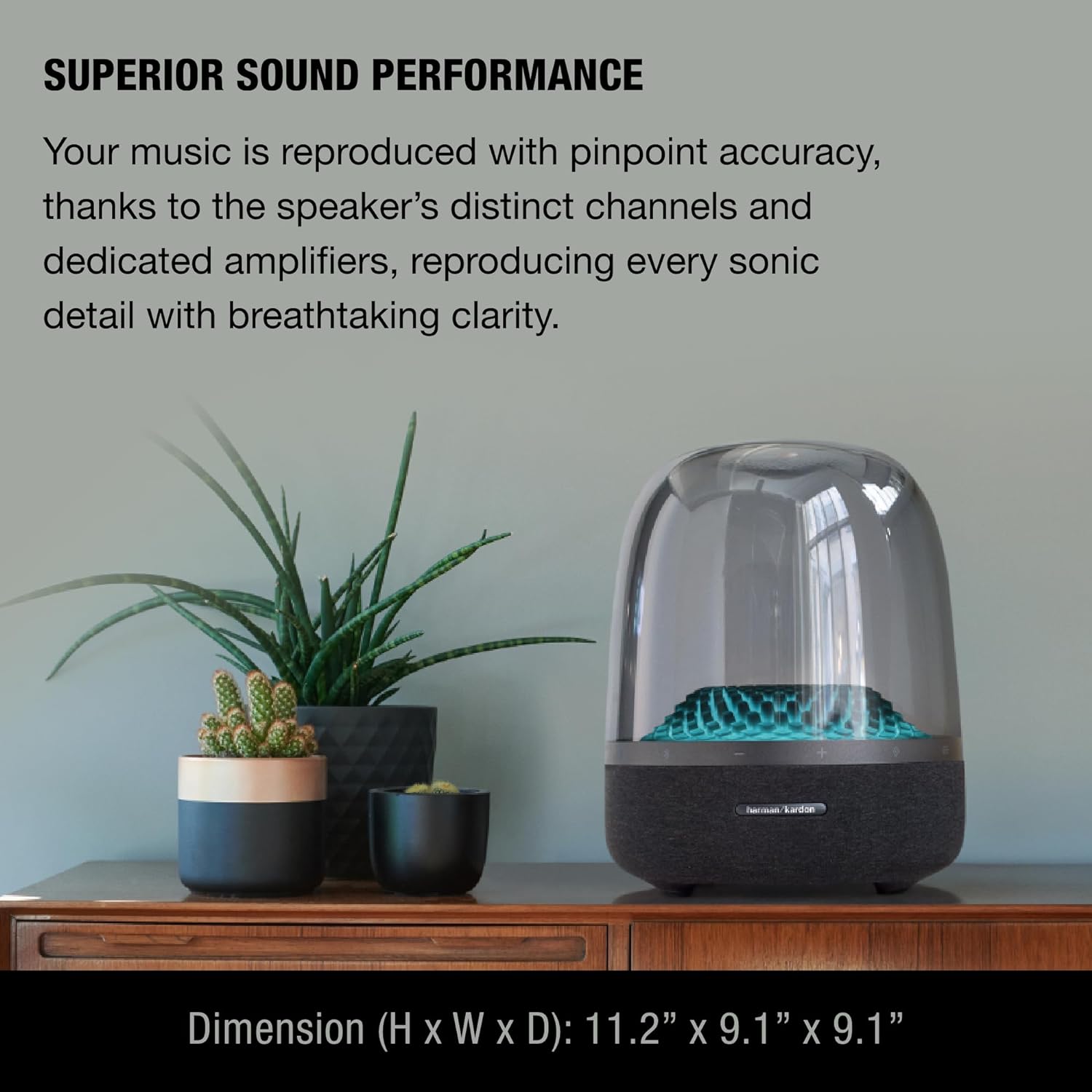 Bluetooth Home Speaker Superior Sound Quality 5 Diamond Effect Light Themes Made from Recycled Materials - Image 3