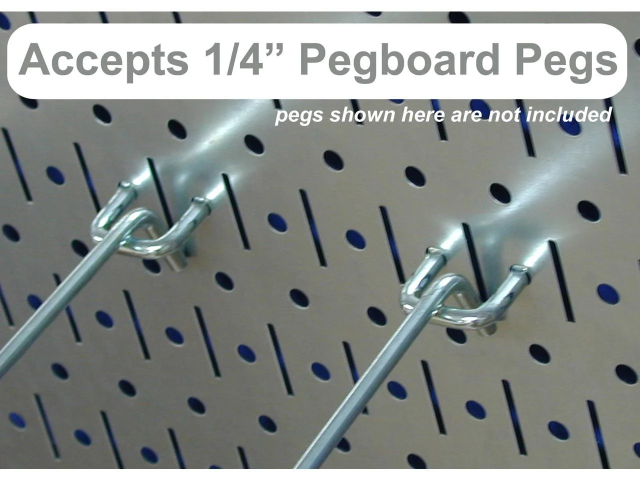 Wall Control Pegboard Hobby Craft Pegboard Organizer Storage Kit with Blue Pegboard and Blue Accessories - Image 3