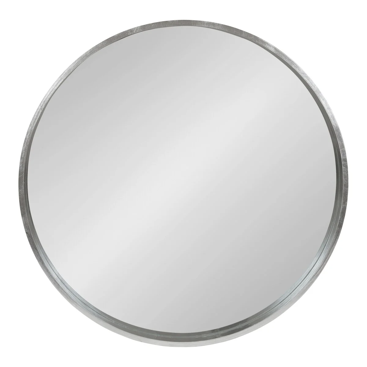 Round Wood Accent Wall Mirror, Modern Decorative Wooden Frame Mirror for Living Room, Bedroom and Entryway - Image 45