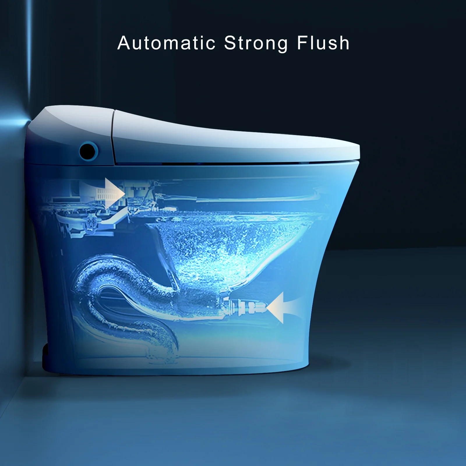 HOROW Tankless Toilet, Modern Smart Toilet without bidet, Self Cleaning One Piece Toilet with Warm Elongated Seat,Heated Toilet HR-T10SD - Image 10