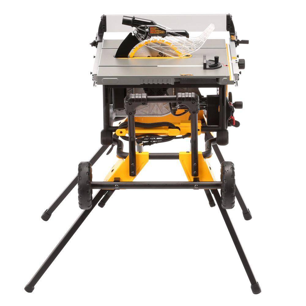 15 Amp 10-Inch Corded Jobsite Table Saw with Rolling Stand - Image 2
