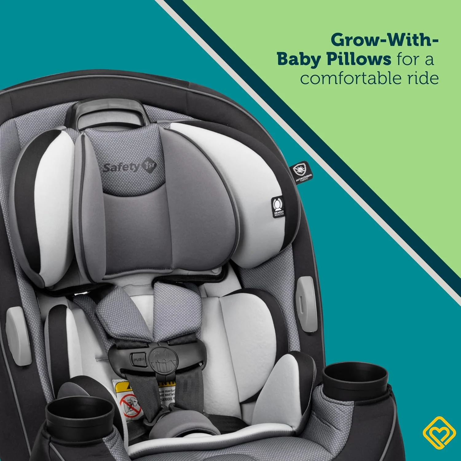 3-in-1 Convertible Car Seat, All-In-One Infant Toddler Booster Seat, Rear & Forward Facing Child Safety Seat - Image 5
