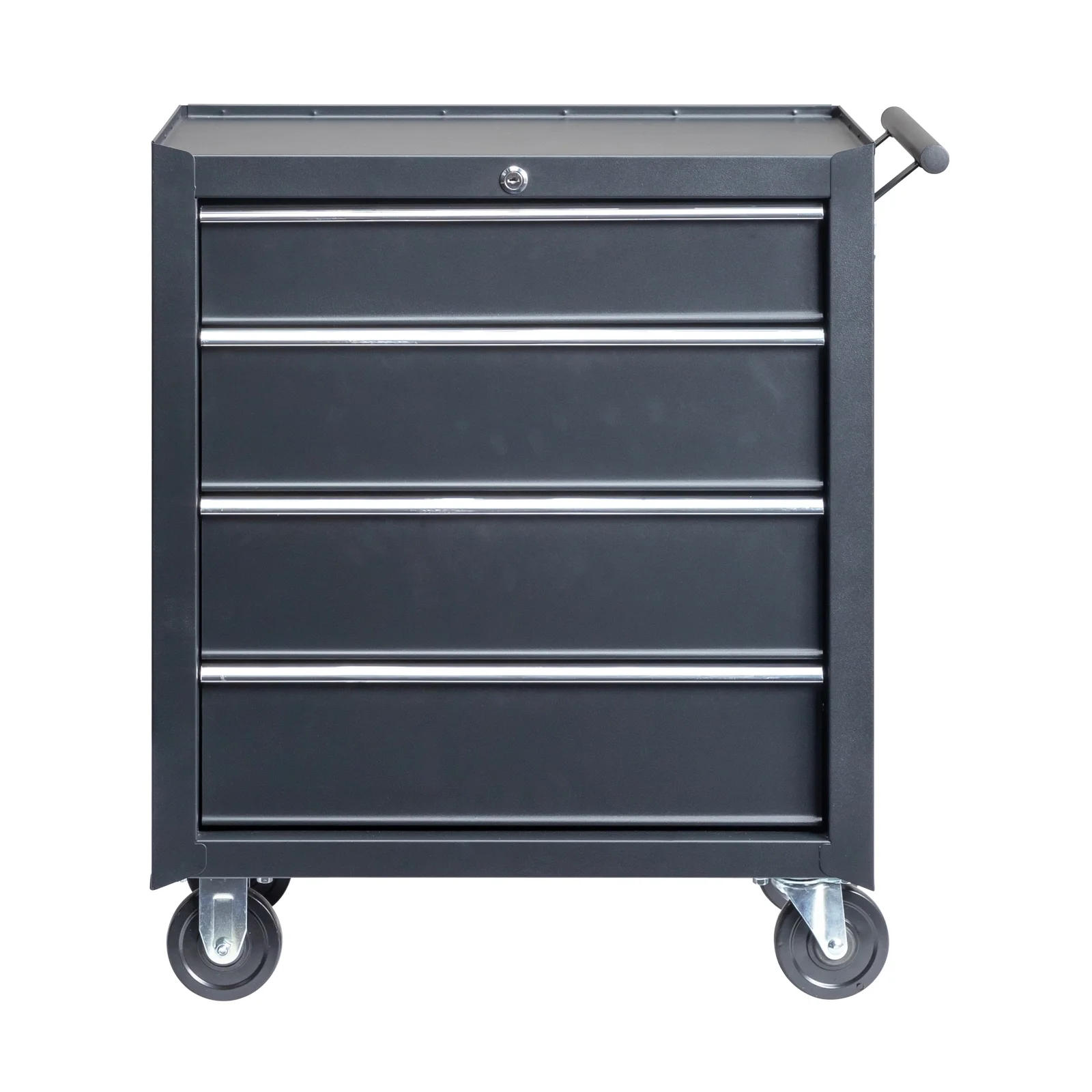 IVV Tool Storage Box Chest with 5 Drawers Steel Repair Tool Box with Lock and Key, Black - Image 8