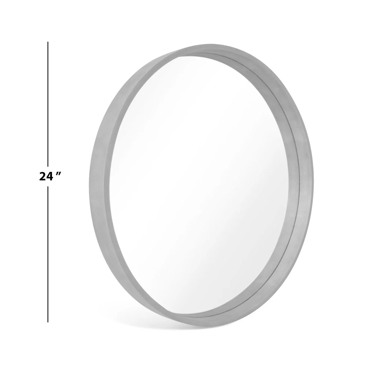 Classic Farmhouse Round Wall Mirror, Wooden Frame Decorative Accent Mirror for Living Room, Bedroom and Entryway - Image 65
