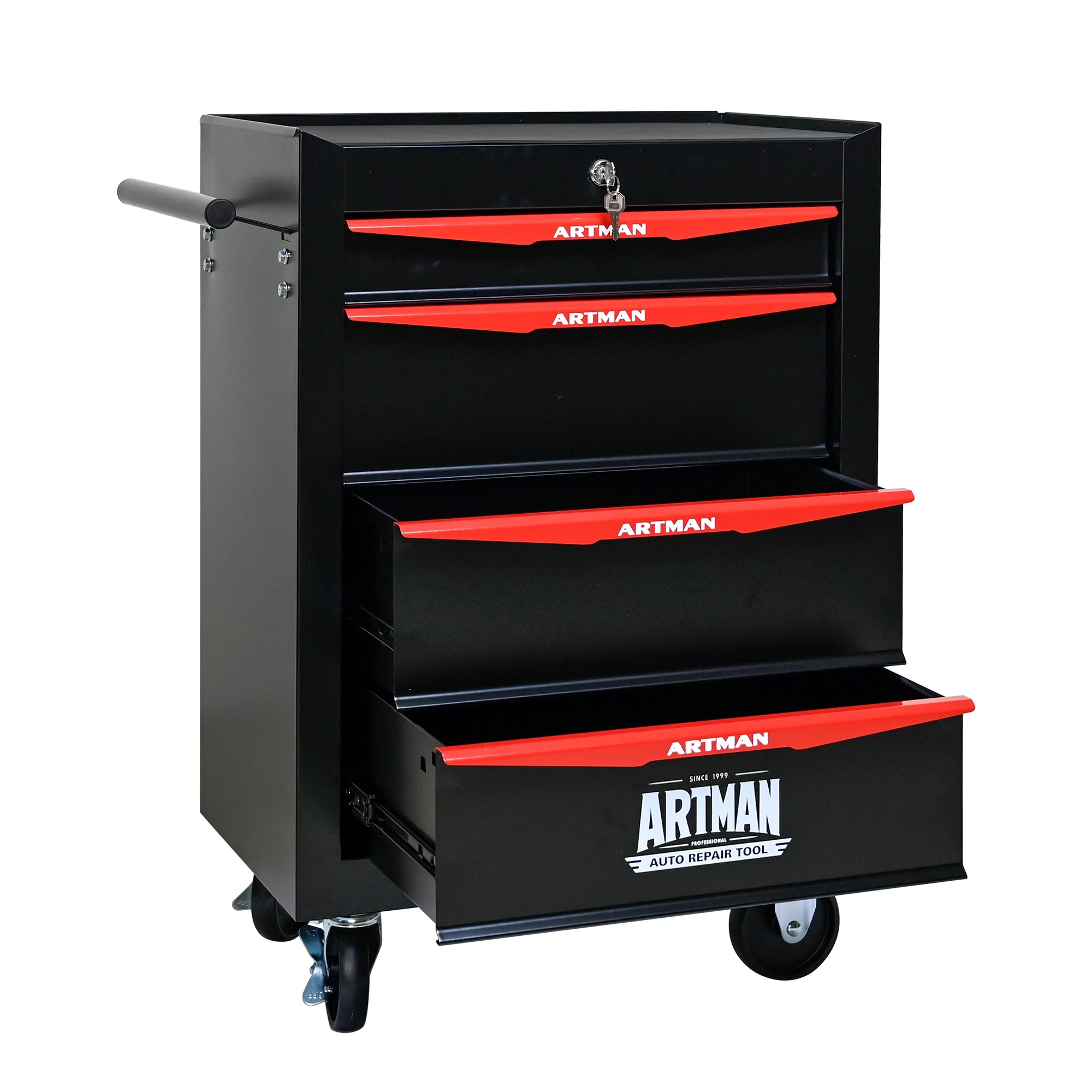 ARTMAN 20" 5-Drawer Rolling Metal Tool Chest Cabinet,Steel Tool Storage Box Organizer for Garage Workshop Warehouse - Image 18