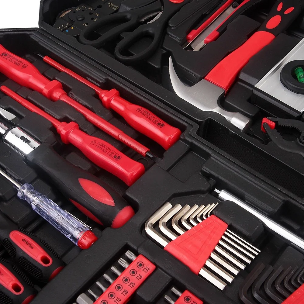 Tool Box with Tools 799pcs Household Tool Set with Aluminum Trolley Case, Auto Repair Tool Kit Toolbox and Wheels - Image 6