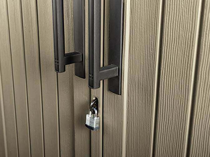 Outdoor Storage Shed, 52 Cu.Ft., Weather-Resistant, Lockable Doors - Image 5