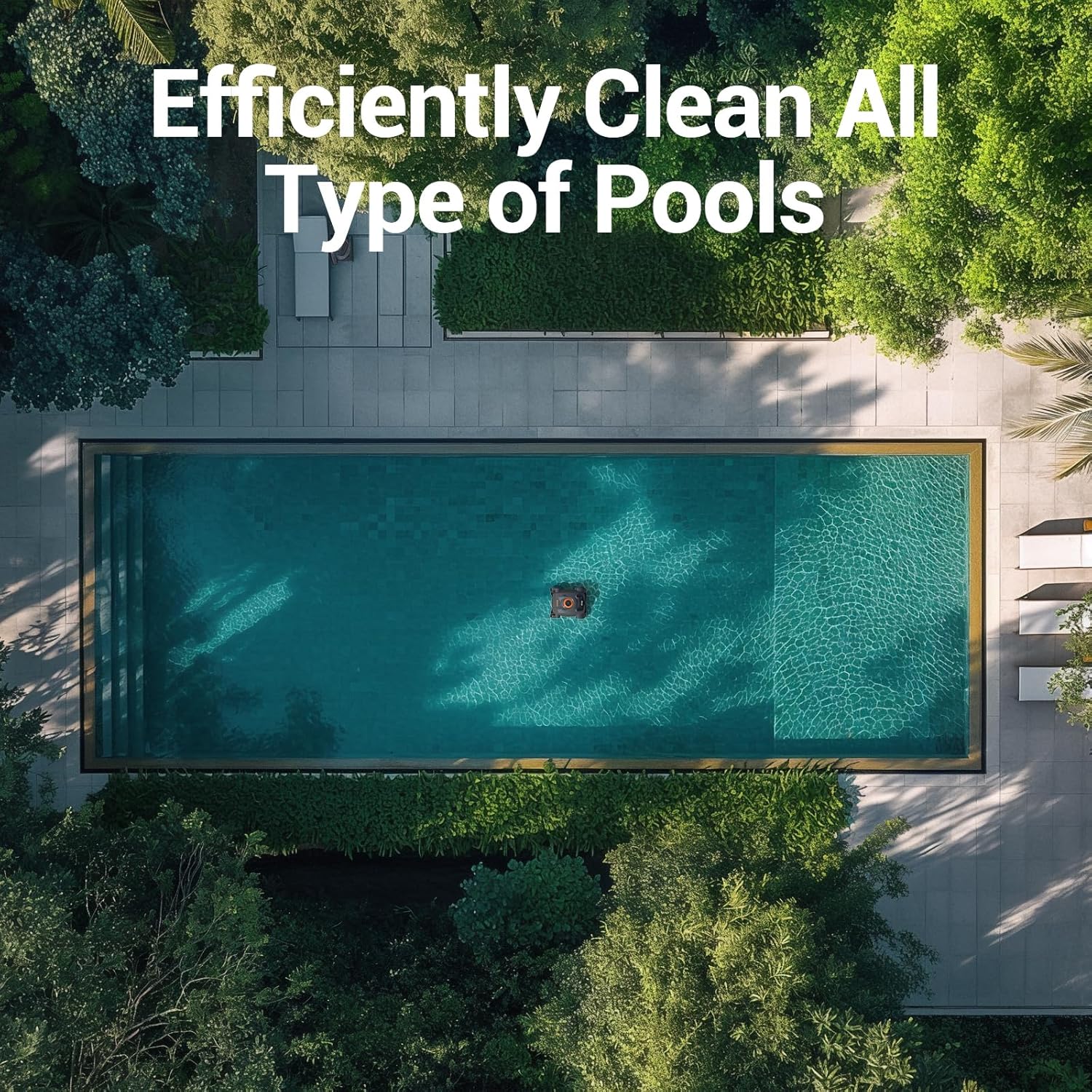 Cordless Robotic Pool Cleaner, Automatic Wall Climbing Pool Vacuum for Swimming Pool Cleaning - Image 6