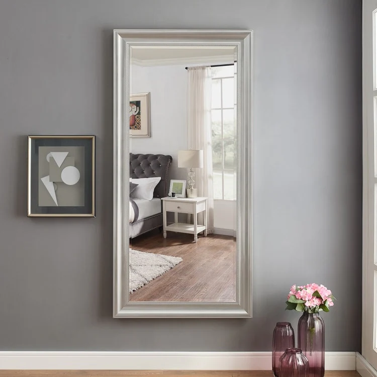 Tall Beaded Full Length Mirror, Oversized Full Body Standing Mirror with Decorative Frame for Bedroom, Dressing Room and Home Decor - Image 13