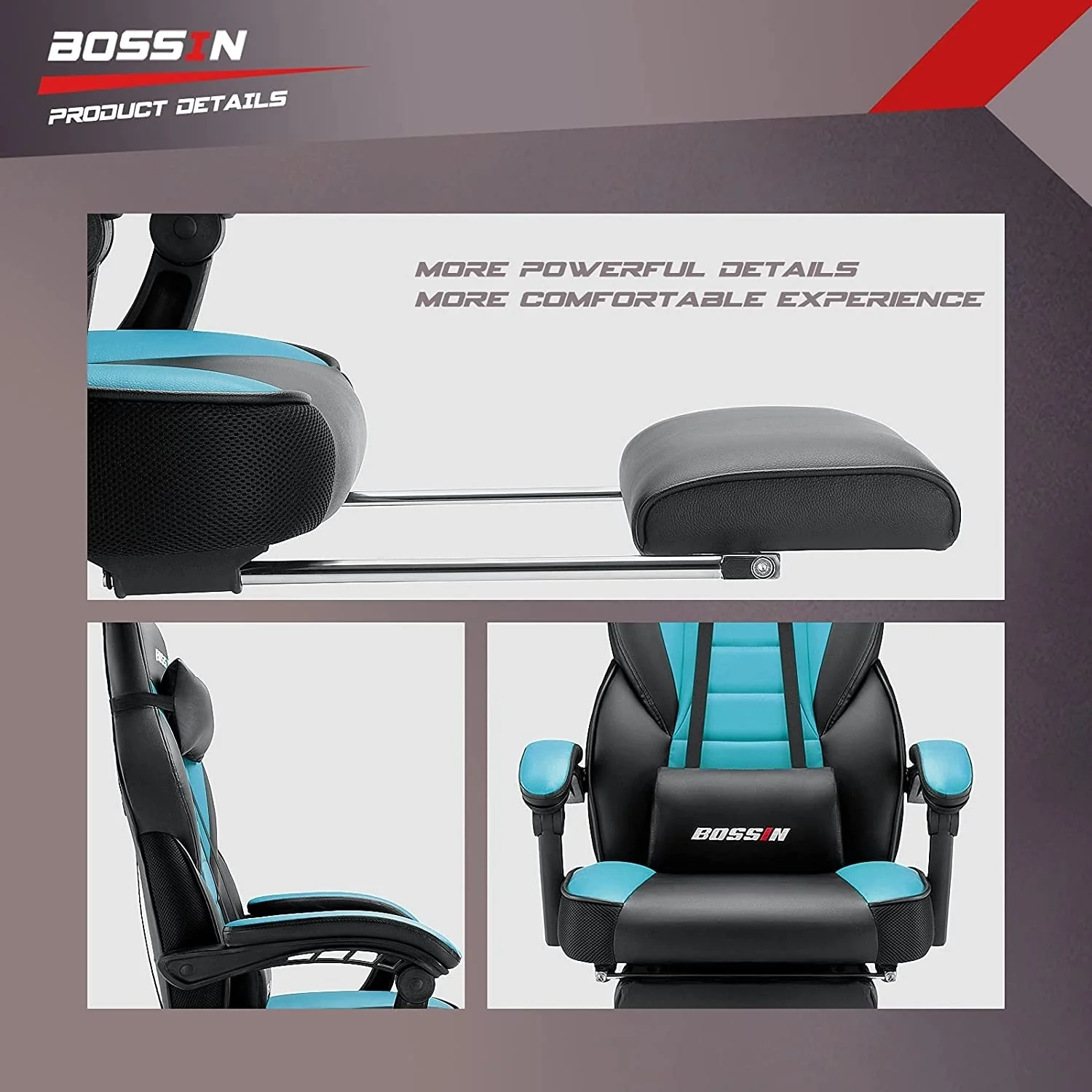 Racing Style Gaming Chair, 300 lbs Big and Tall High Back Computer Chair - Image 20