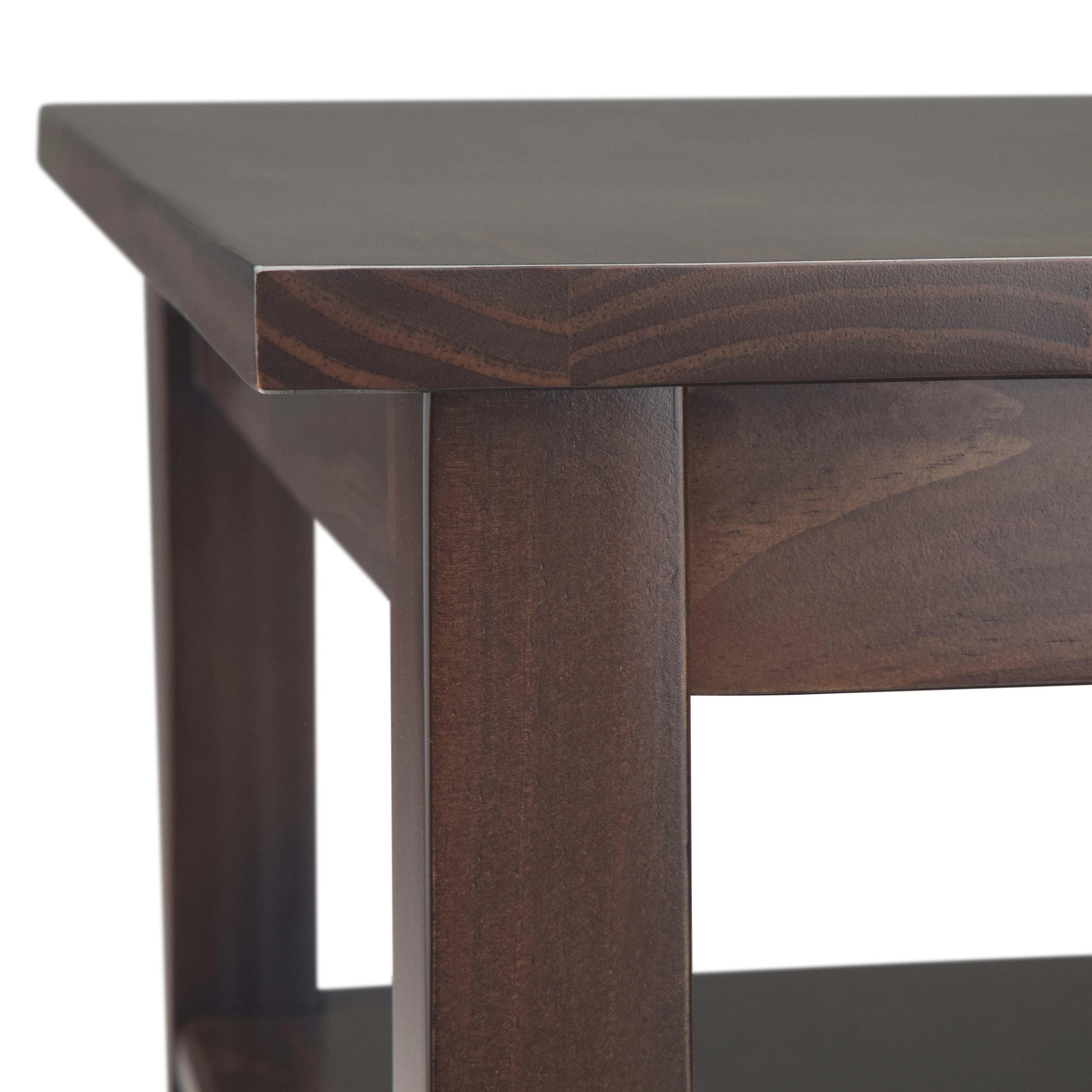 14" Wide Solid Wood Narrow Side Table, Rectangle Transitional Style Accent Table - Image 40