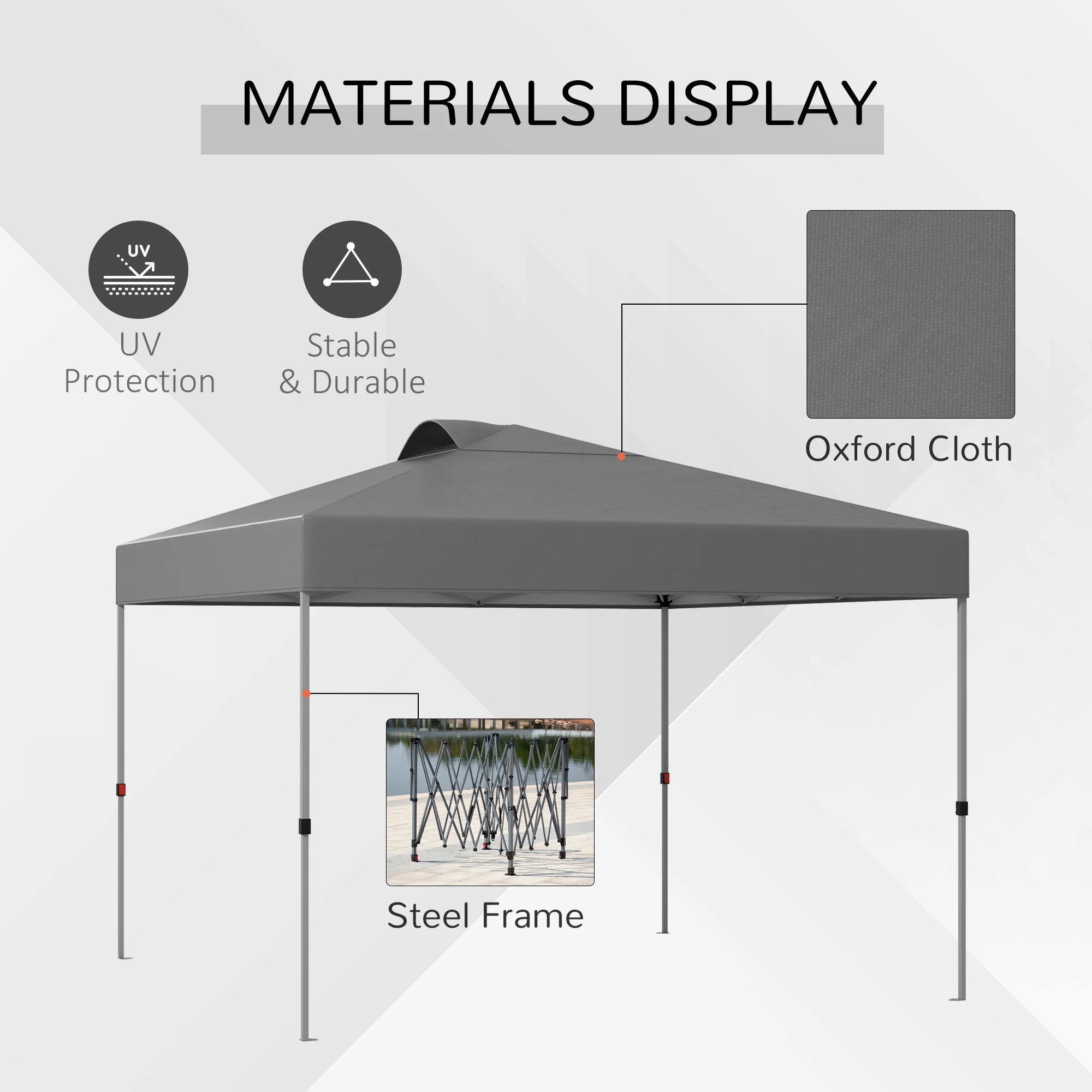 DUOSONG Outsunny 10' X 8' Retractable Awning, Patio Awnings, Sunshade Shelter W/ Manual Crank Handle, Uv & Water-Resistant Fabric And Aluminum Frame For Deck, Balcony, Yard, Beige Beige Aluminum - Image 17
