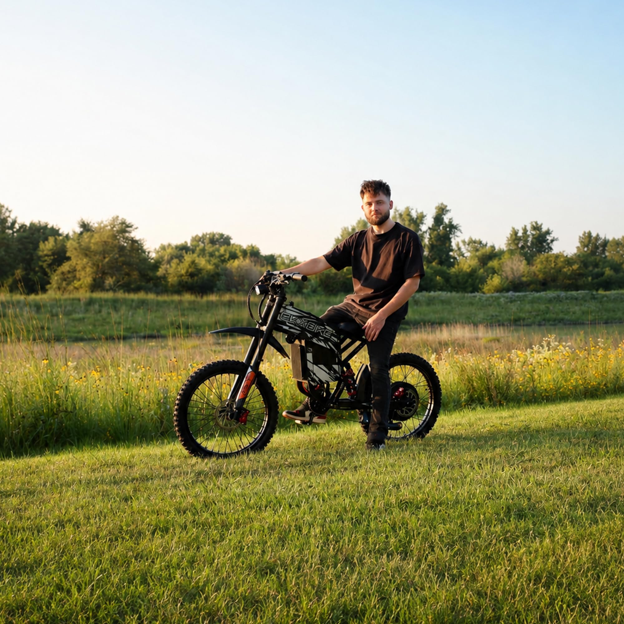 7000W/8000W 60MPH Electric Dirt Bike for Adult Electric Motorcycle - Image 4